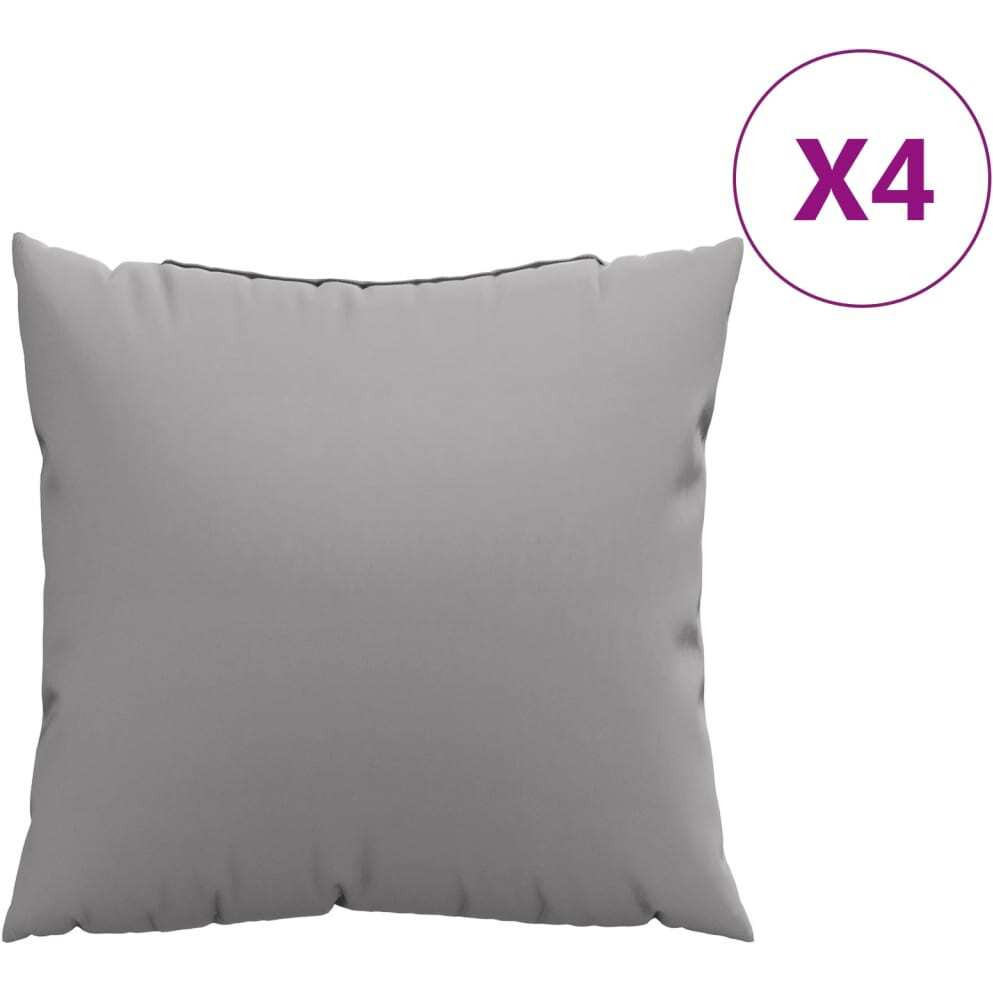 vidaXL Sofa Cushions 4 pcs Gray 23.6&quotx23.6" Fabric