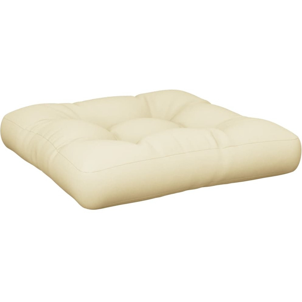 vidaXL Pallet Cushion Cream 23.6&quotx24.2&quotx3.9" Fabric