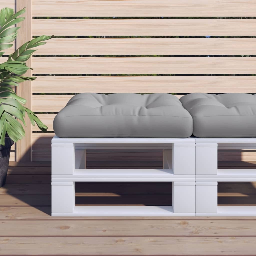 vidaXL Pallet Cushion Gray 19.7&quotx19.7&quotx4.7" Fabric