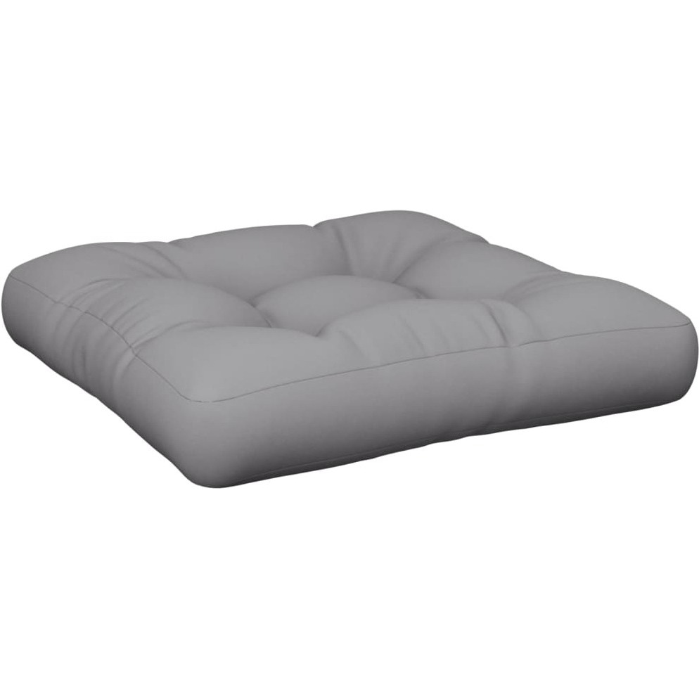 vidaXL Pallet Cushion Gray 19.7&quotx19.7&quotx4.7" Fabric