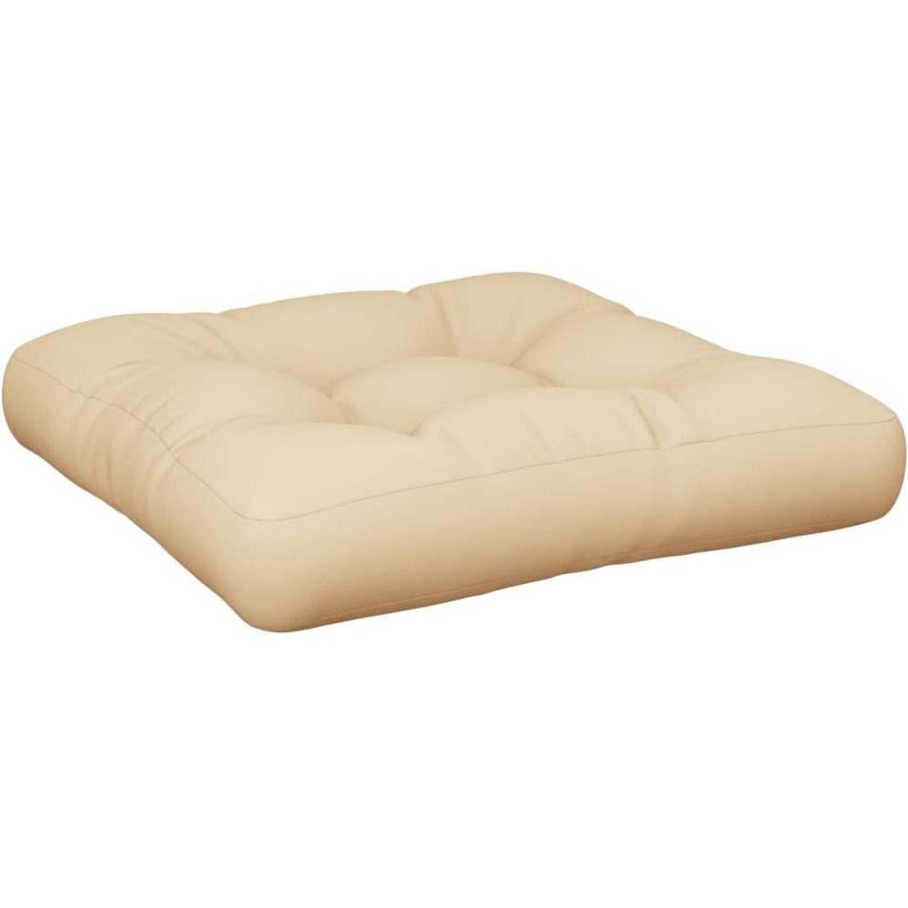vidaXL Pallet Cushion Beige 19.7&quotx19.7&quotx4.7" Fabric