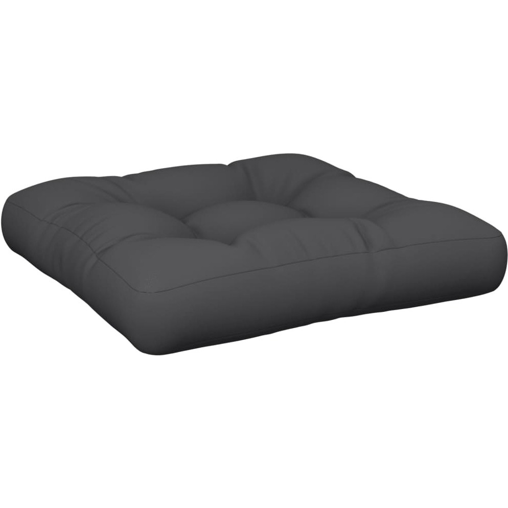 vidaXL Pallet Cushion Black 22.8&quotx22.8&quotx3.9" Fabric
