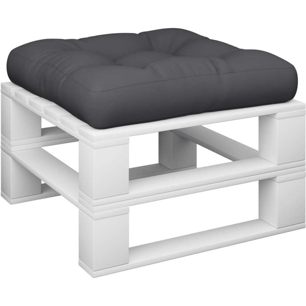 vidaXL Pallet Cushion Black 22.8&quotx22.8&quotx3.9" Fabric