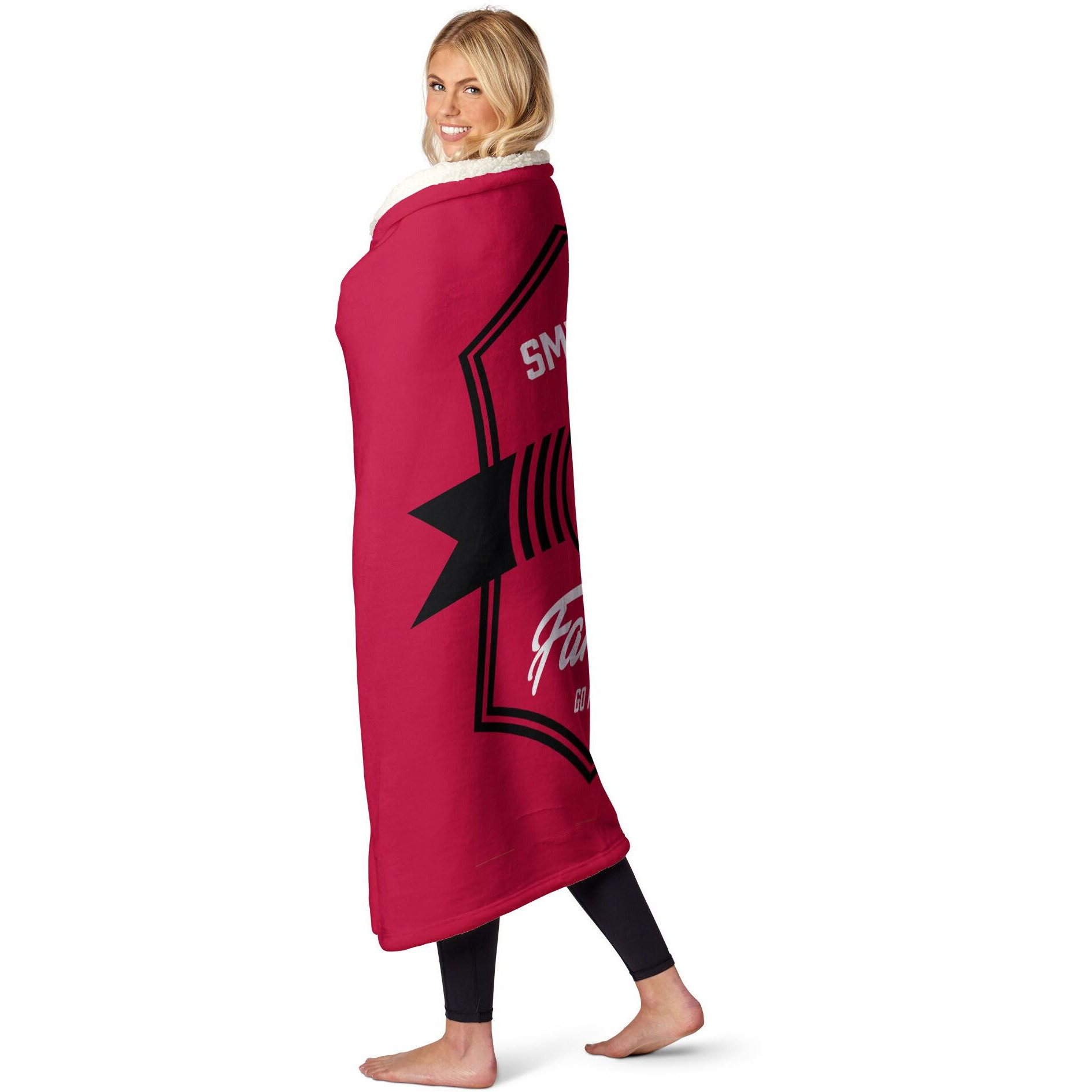 NBA Houston Rockets Dominion Personalized Silk Touch Sherpa Throw Blanket 50X60 Inches