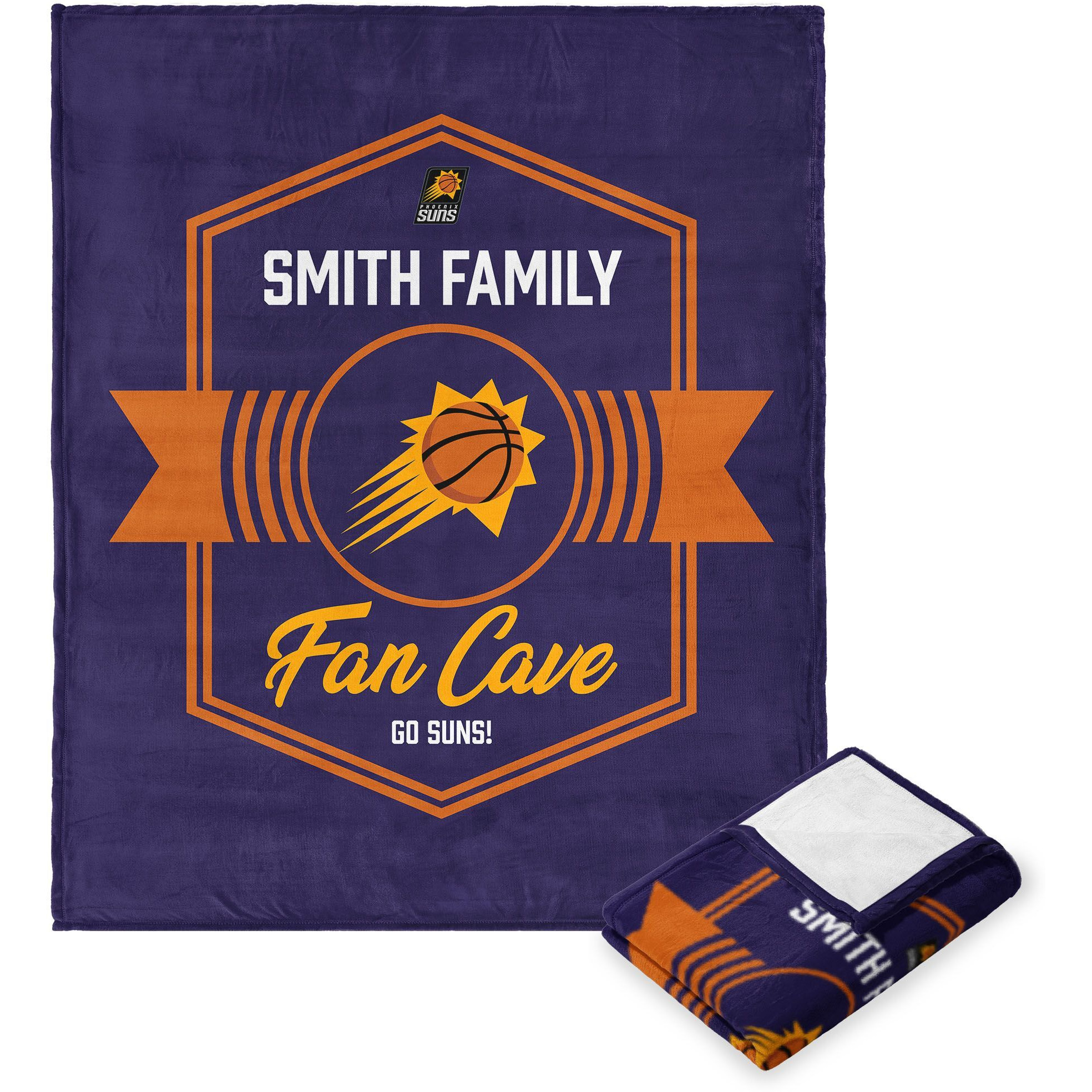 NBA Phoenix Suns Dominion Personalized Silk Touch Throw Blanket 50X60 Inches