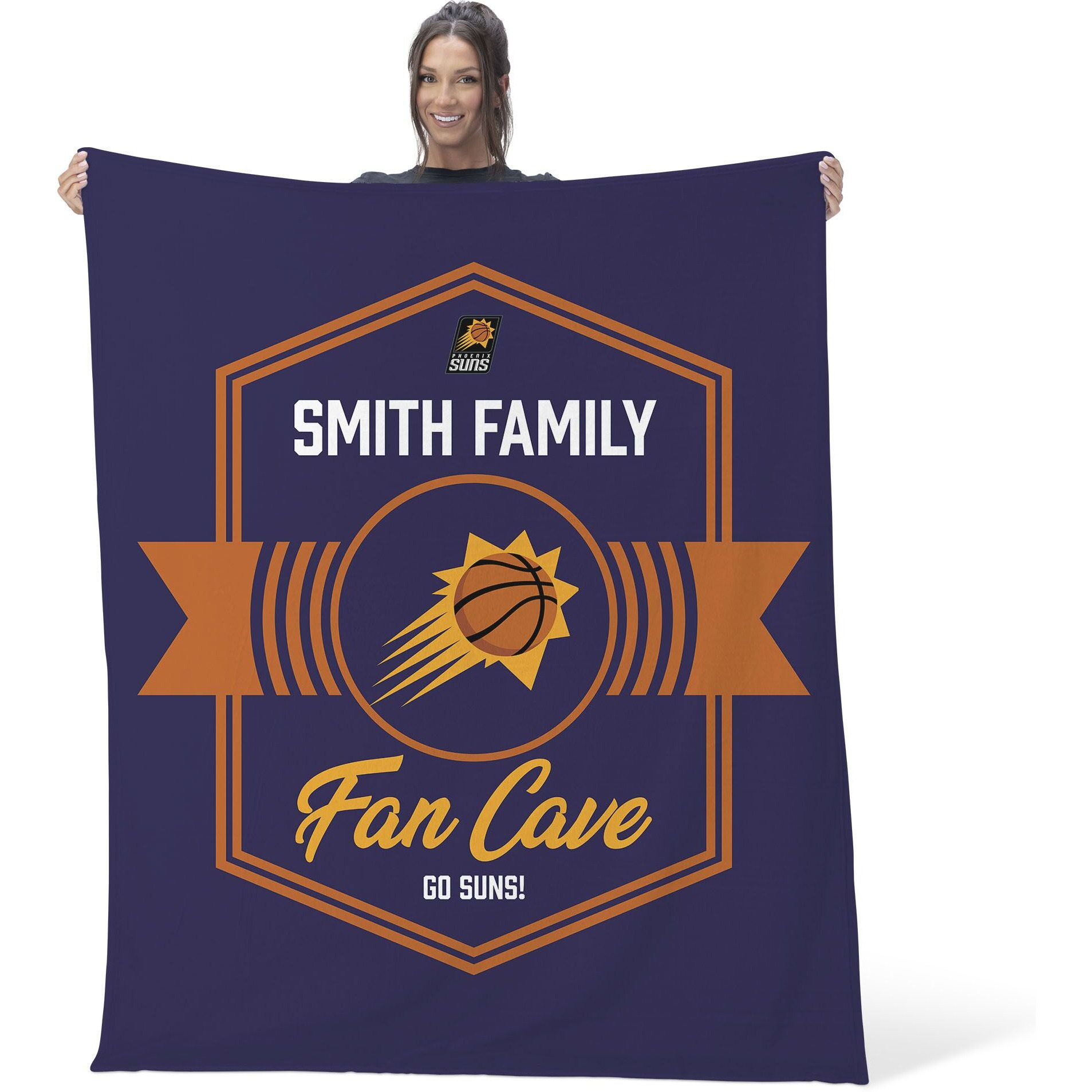 NBA Phoenix Suns Dominion Personalized Silk Touch Throw Blanket 50X60 Inches