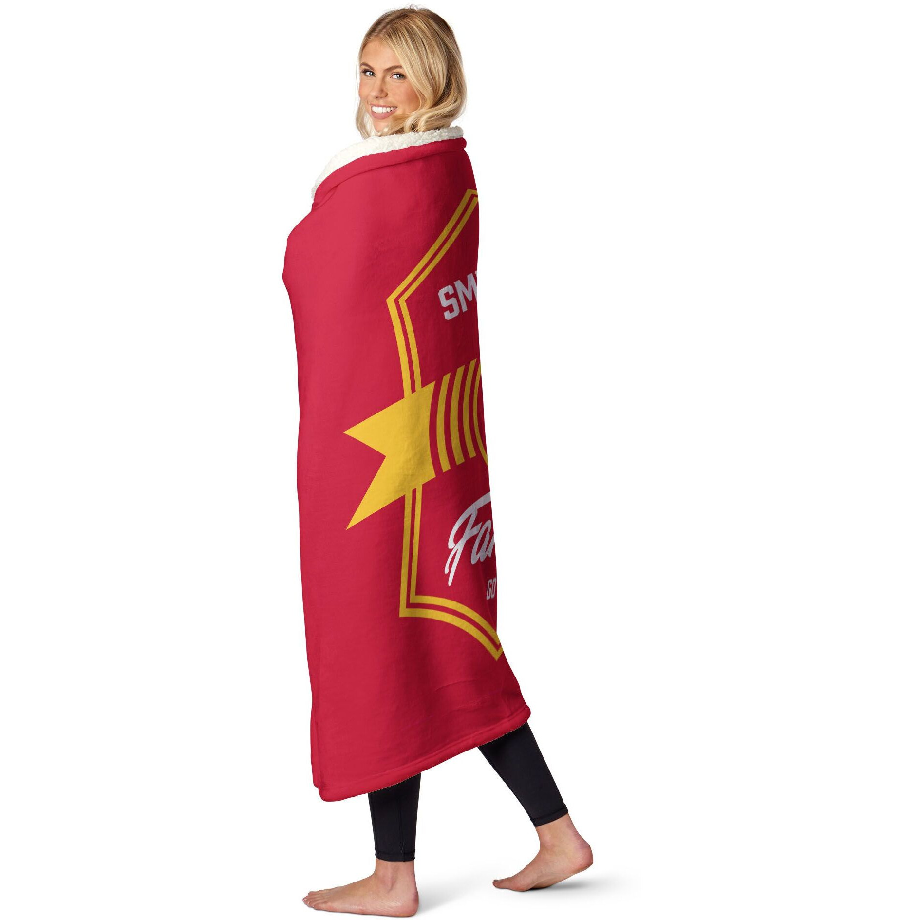 NBA Atlanta Hawks Dominion Personalized Silk Touch Sherpa Throw Blanket 50X60 Inches