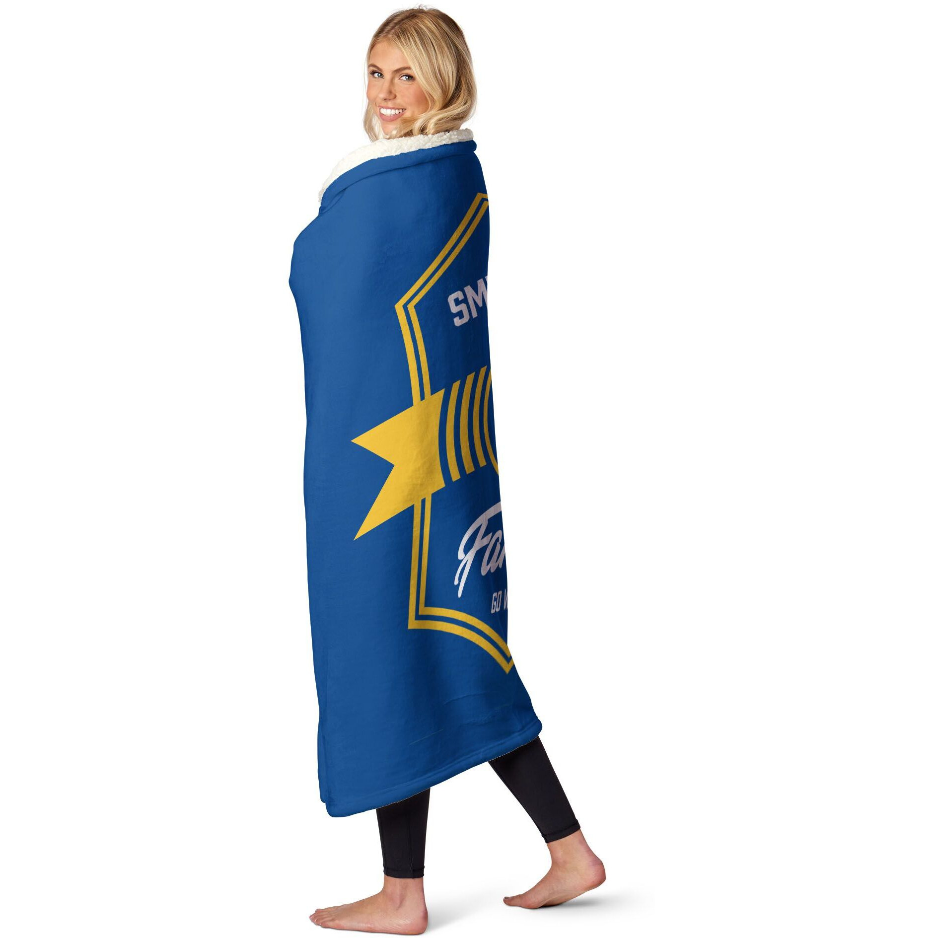NBA Golden State Warriors Dominion Personalized Silk Touch Sherpa Throw Blanket 50X60 Inches
