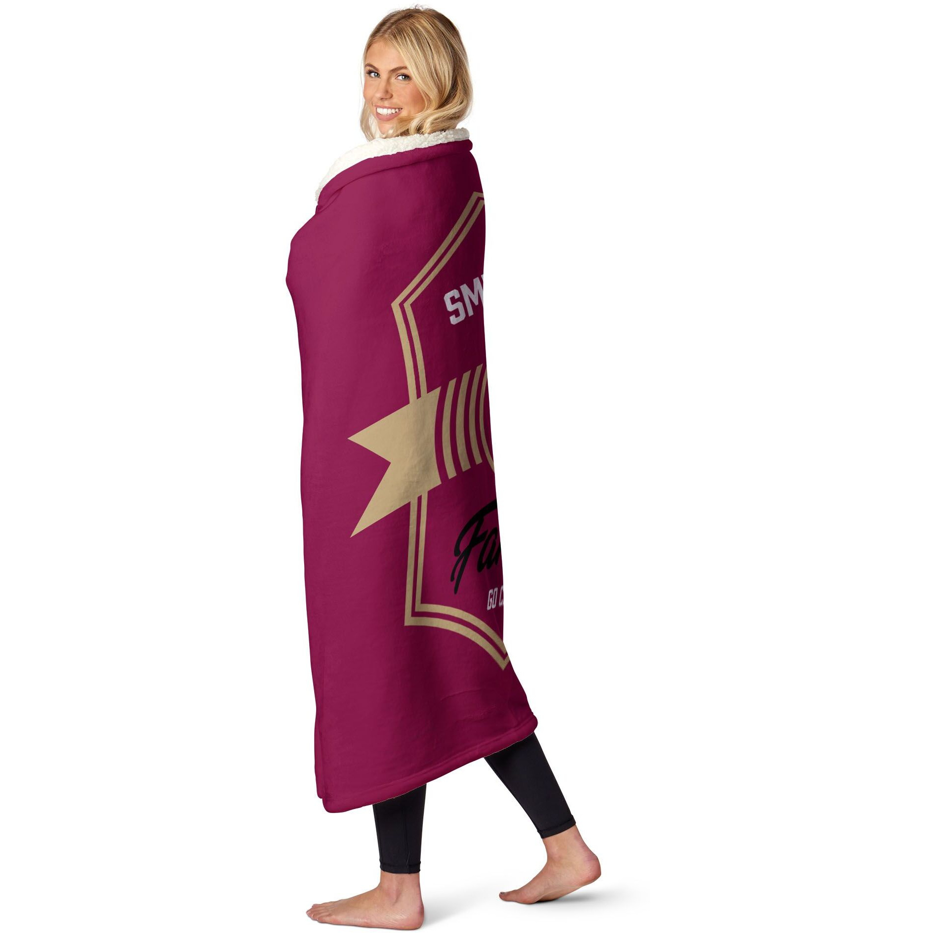 NBA Cleveland Cavaliers Dominion Personalized Silk Touch Sherpa Throw Blanket 50X60 Inches