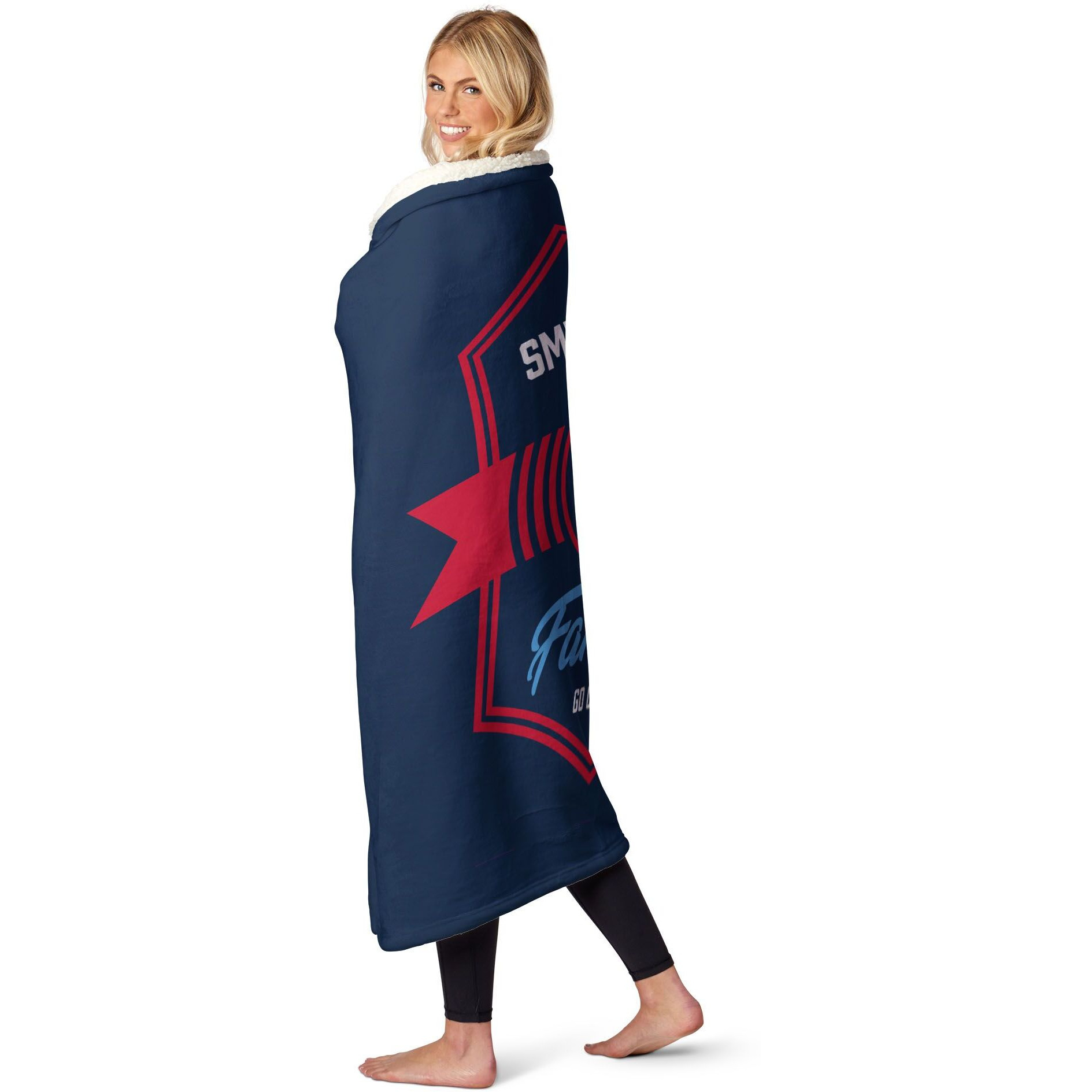 NBA Los Angeles Clippers Dominion Personalized Silk Touch Sherpa Throw Blanket 50X60 Inches