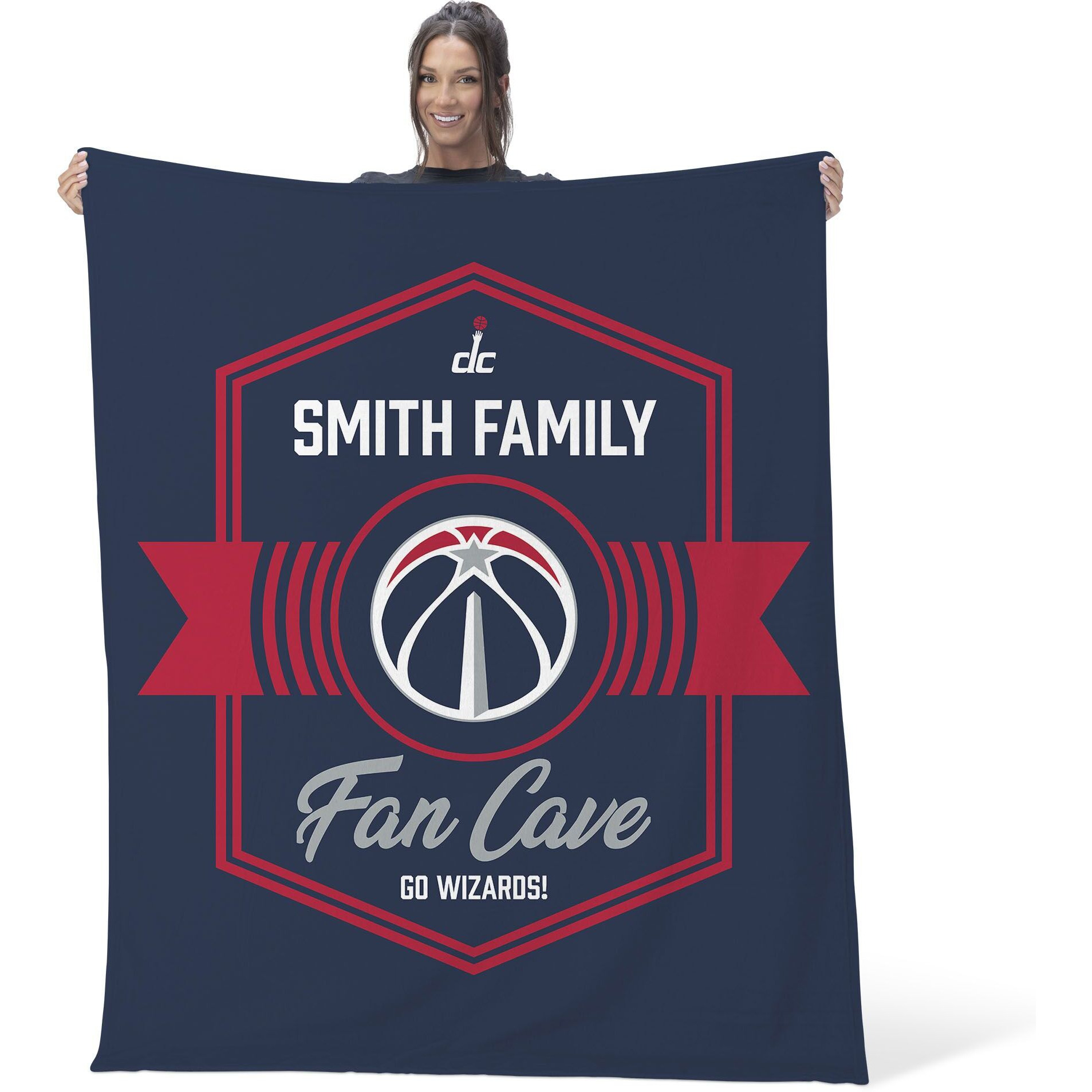 NBA Washington Wizards Dominion Personalized Silk Touch Throw Blanket 50X60 Inches