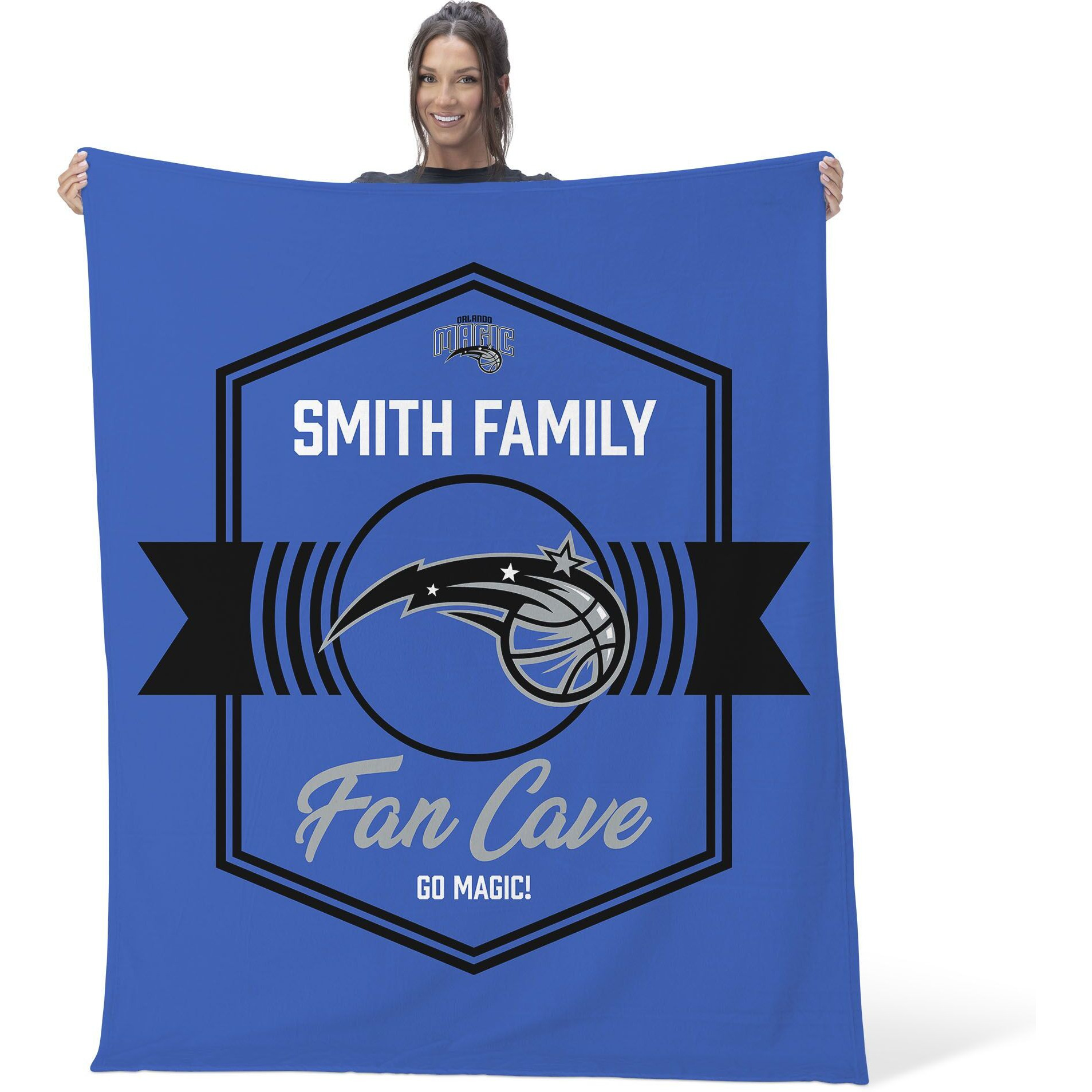 NBA Orlando Magic Dominion Personalized Silk Touch Throw Blanket 50X60 Inches