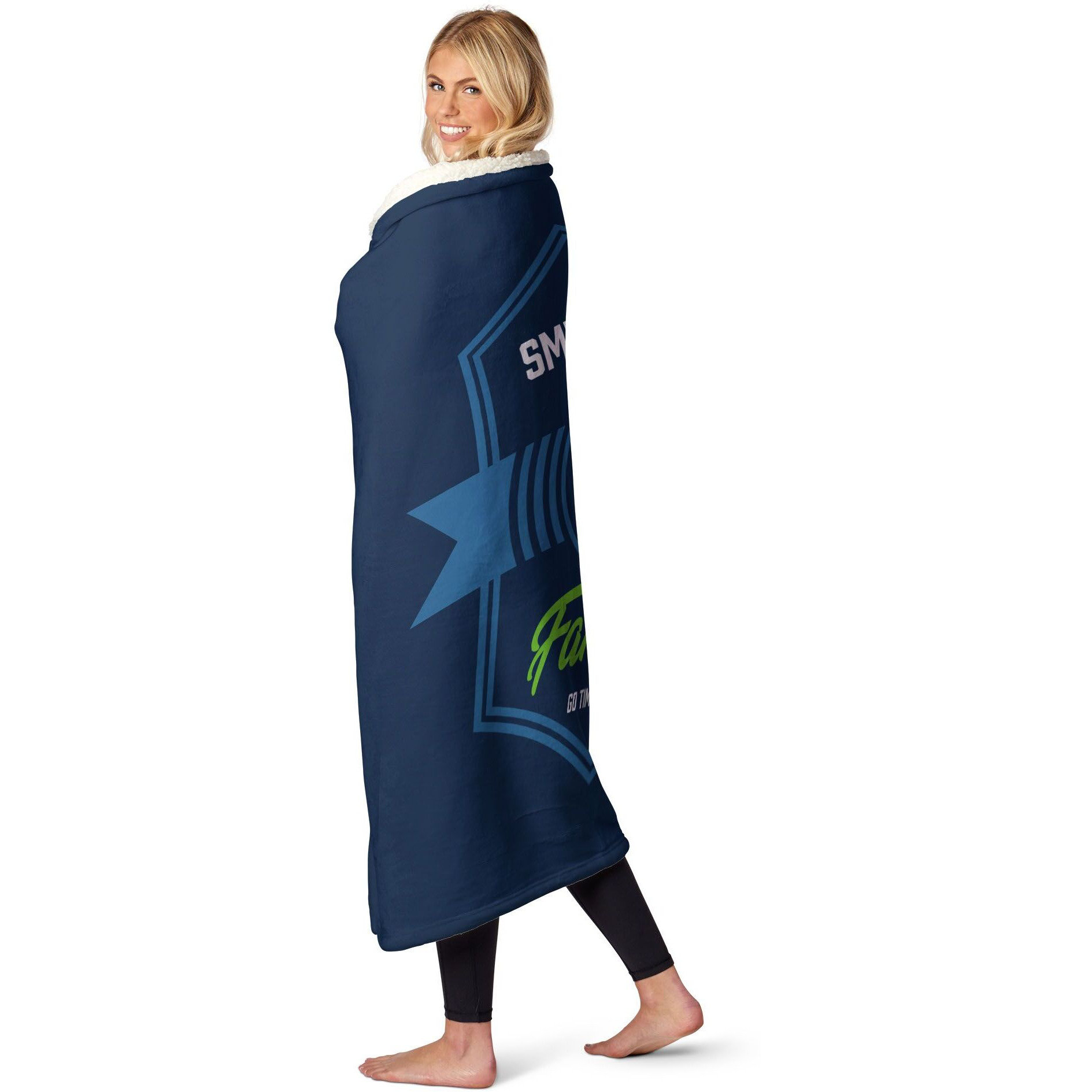 NBA Minnesota Timberwolves Dominion Personalized Silk Touch Sherpa Throw Blanket 50X60 Inches