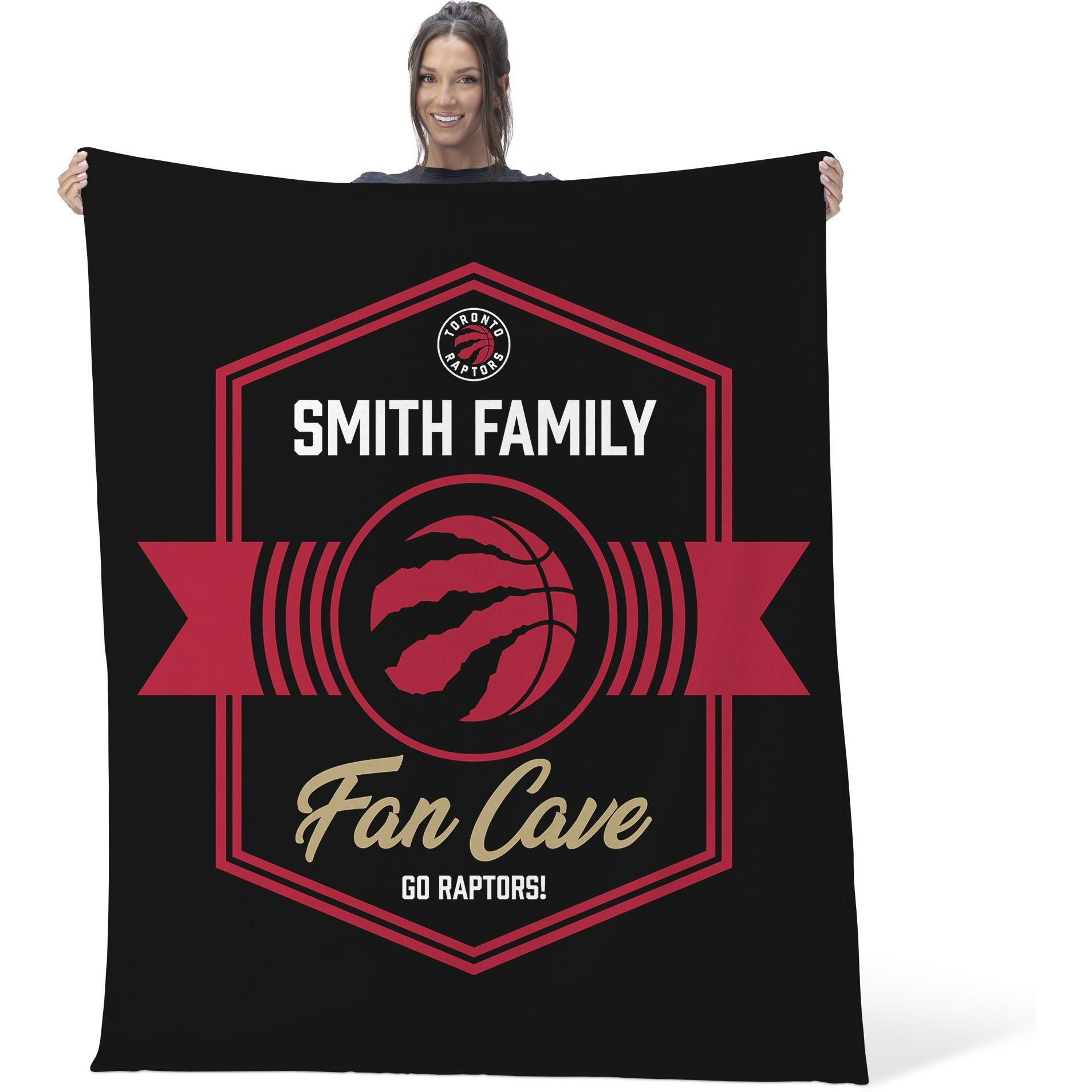 NBA Toronto Raptors Dominion Personalized Silk Touch Throw Blanket 50X60 Inches