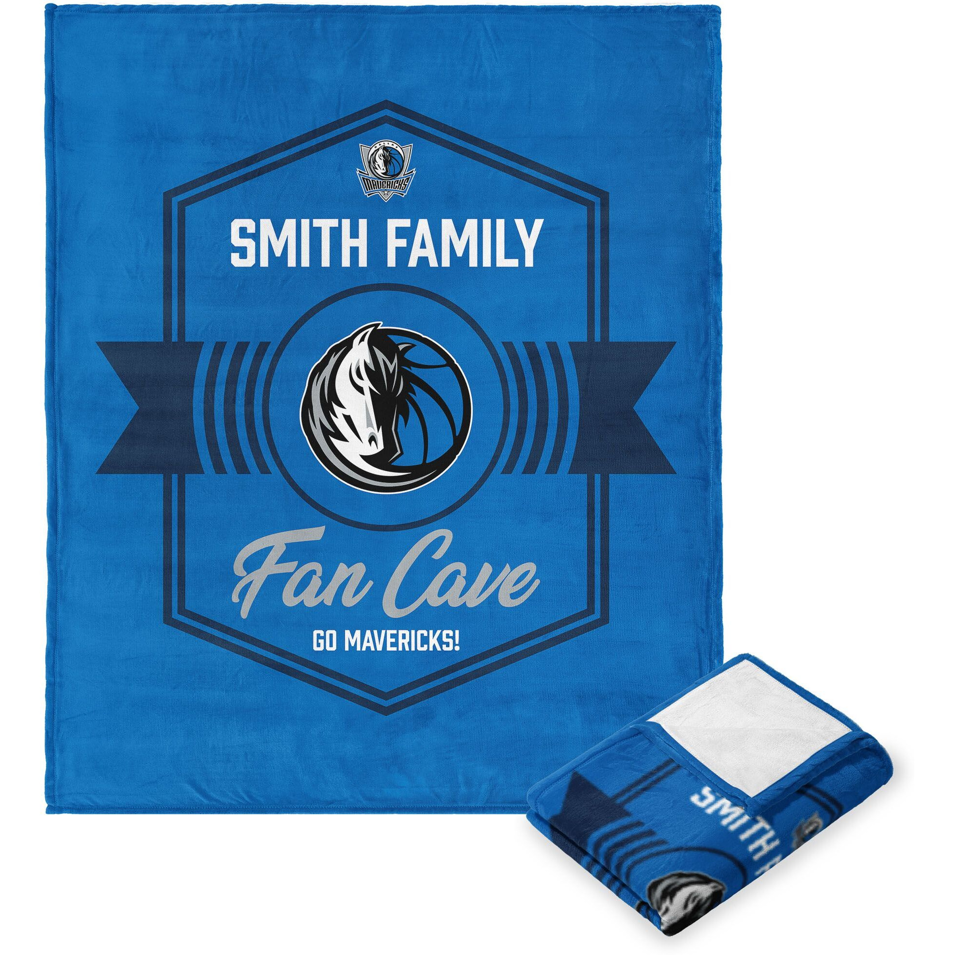 NBA Dallas Mavericks Dominion Personalized Silk Touch Throw Blanket 50X60 Inches