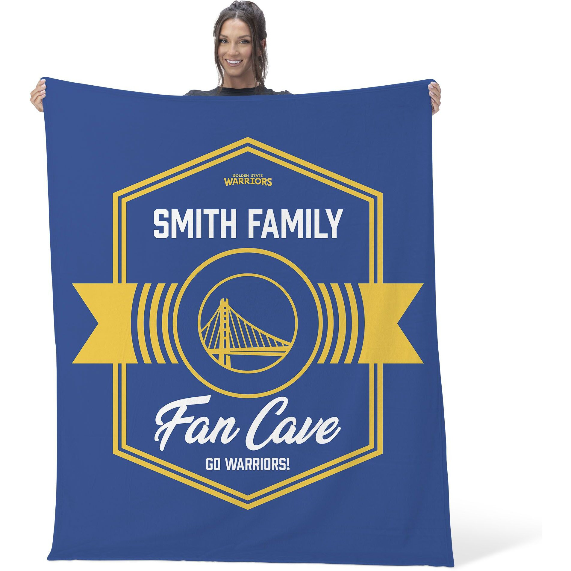 NBA Golden State Warriors Dominion Personalized Silk Touch Throw Blanket 50X60 Inches