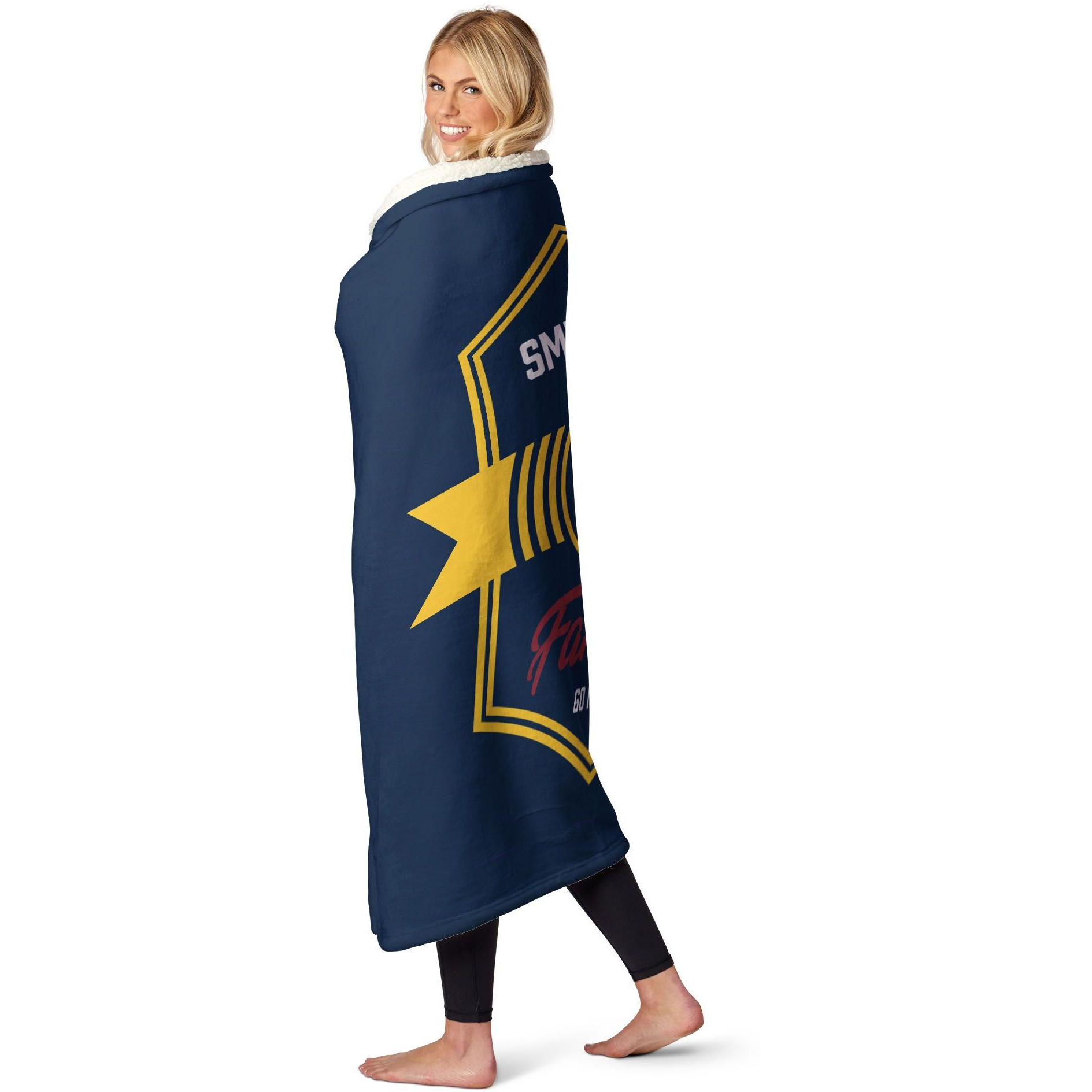 NBA Denver Nuggets Dominion Personalized Silk Touch Sherpa Throw Blanket 50X60 Inches