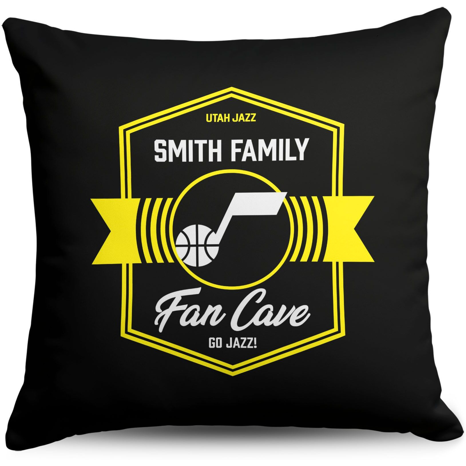 NBA Utah Jazz Dominion Personalized Throw Pillow 1818 Inches