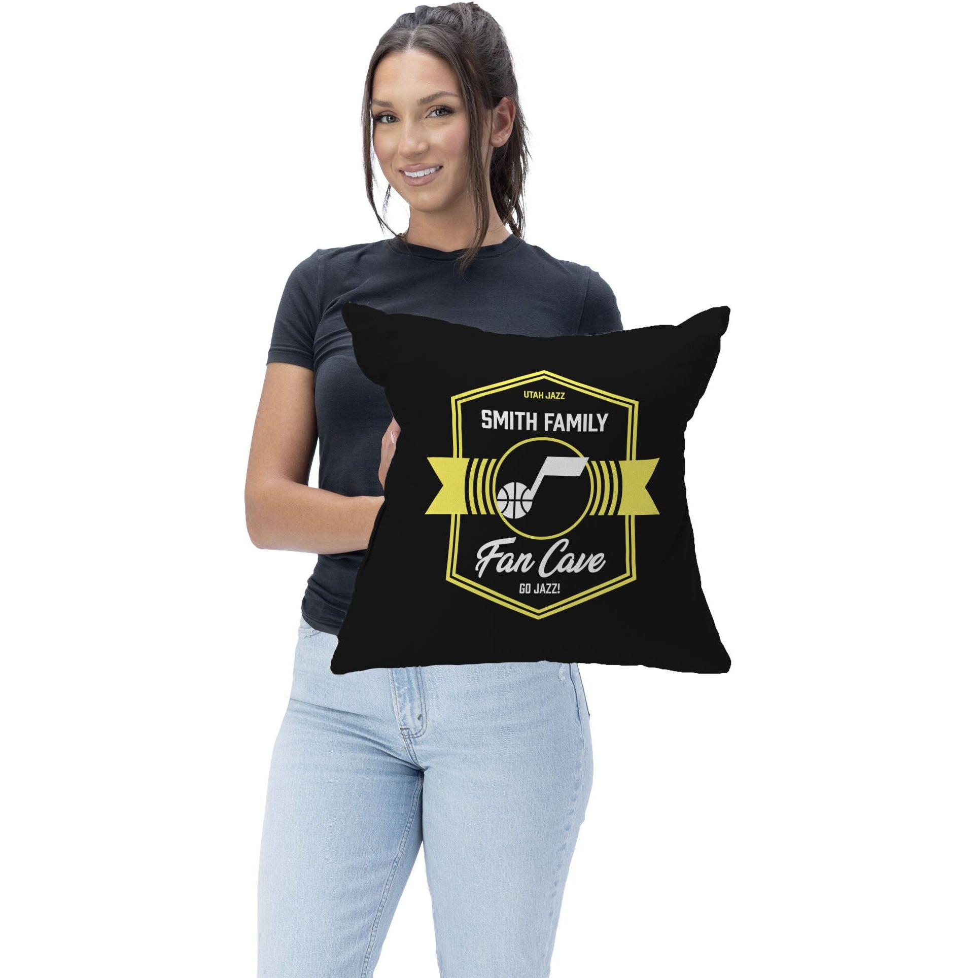 NBA Utah Jazz Dominion Personalized Throw Pillow 1818 Inches