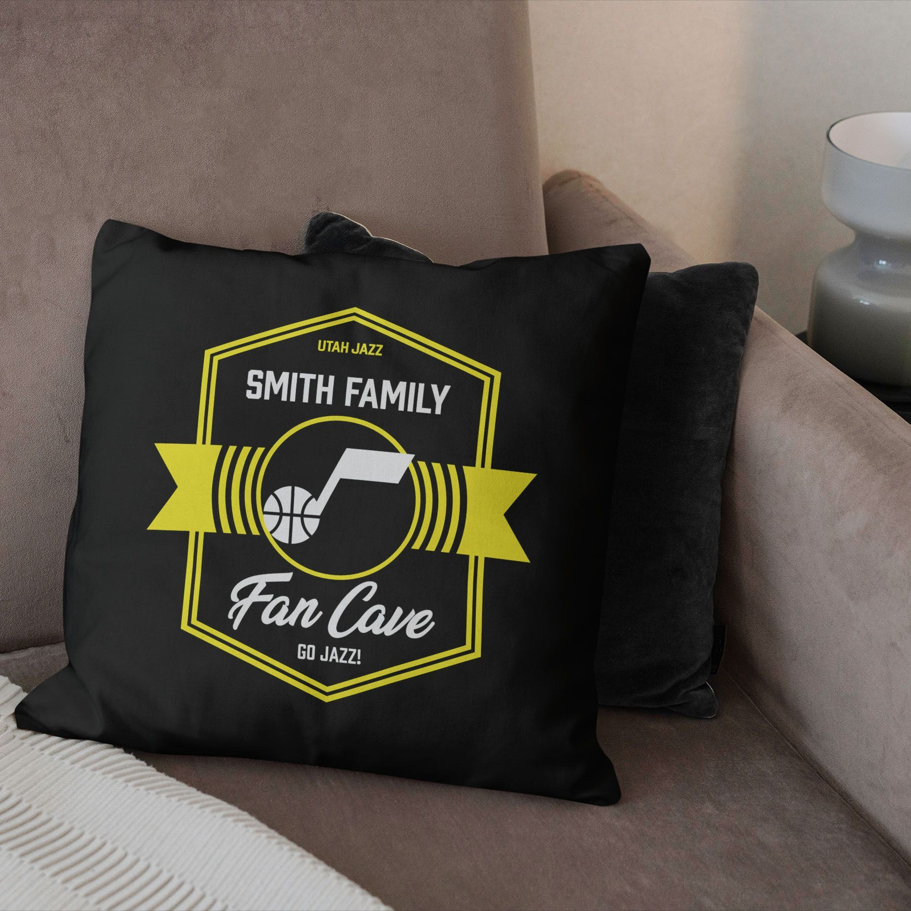 NBA Utah Jazz Dominion Personalized Throw Pillow 1818 Inches