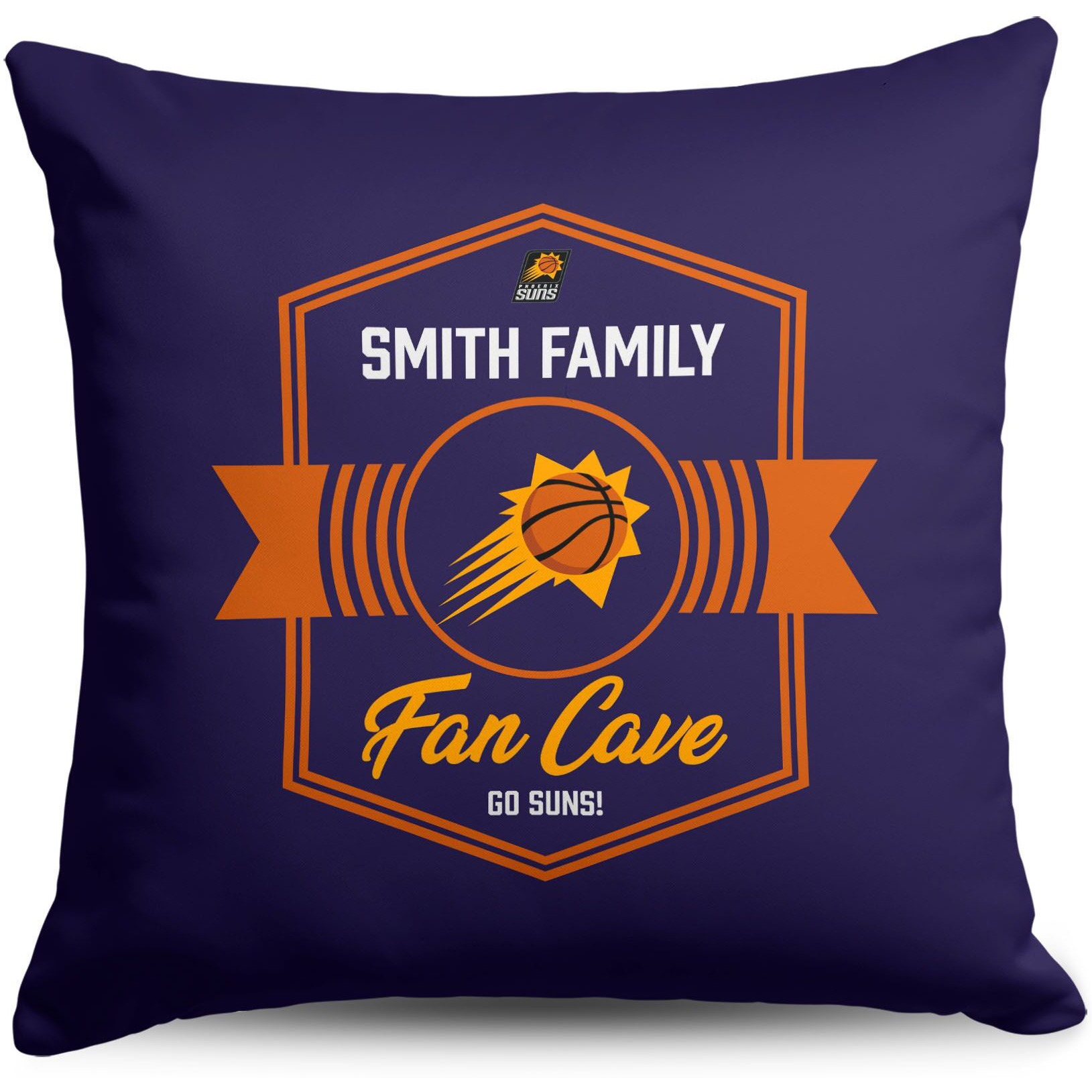 NBA Phoenix Suns Dominion Personalized Throw Pillow 1818 Inches