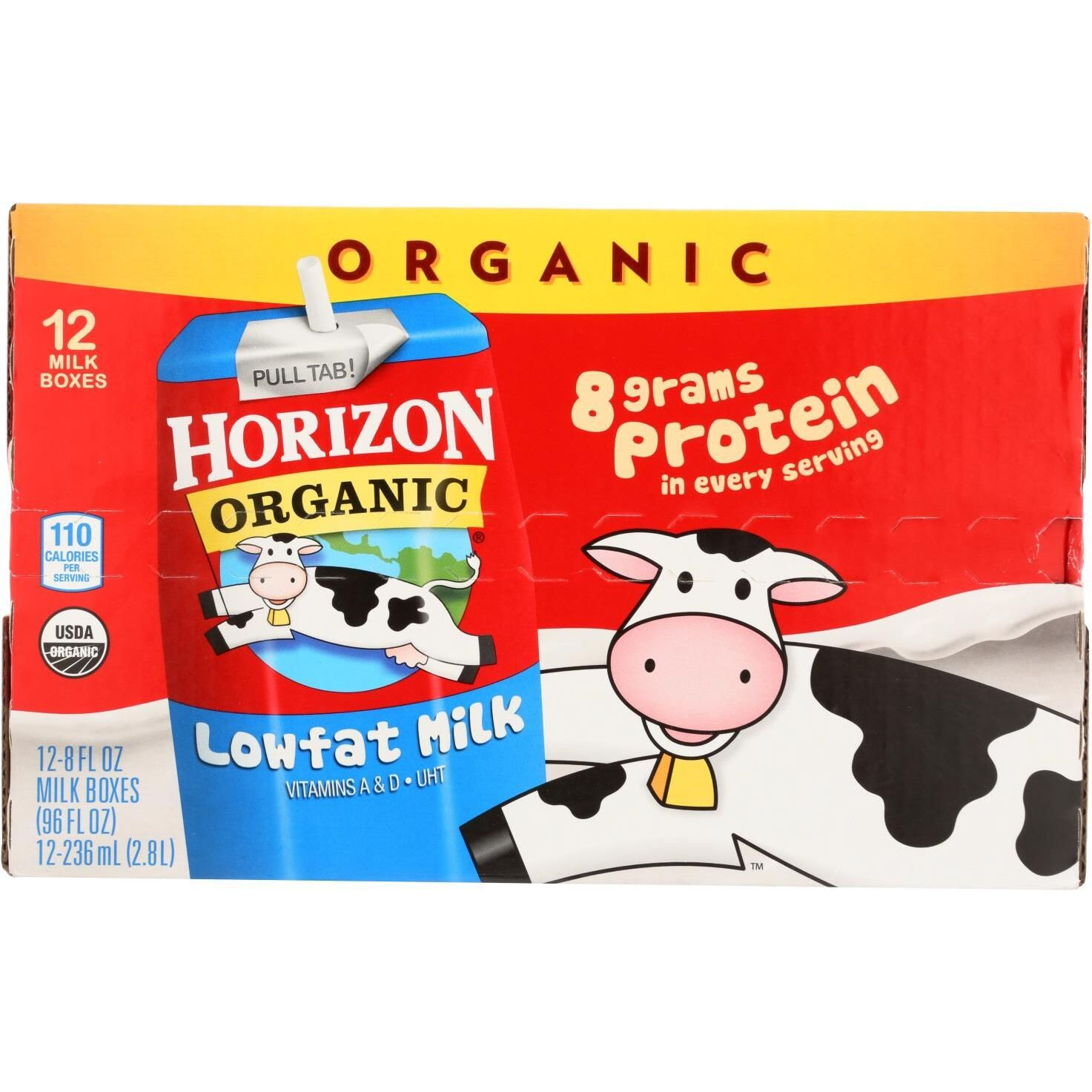 Horizon Organic Dairy Organic Low Fat 1 % Milk - Aseptic - 128 Fl Oz(D0102H5KW1X)