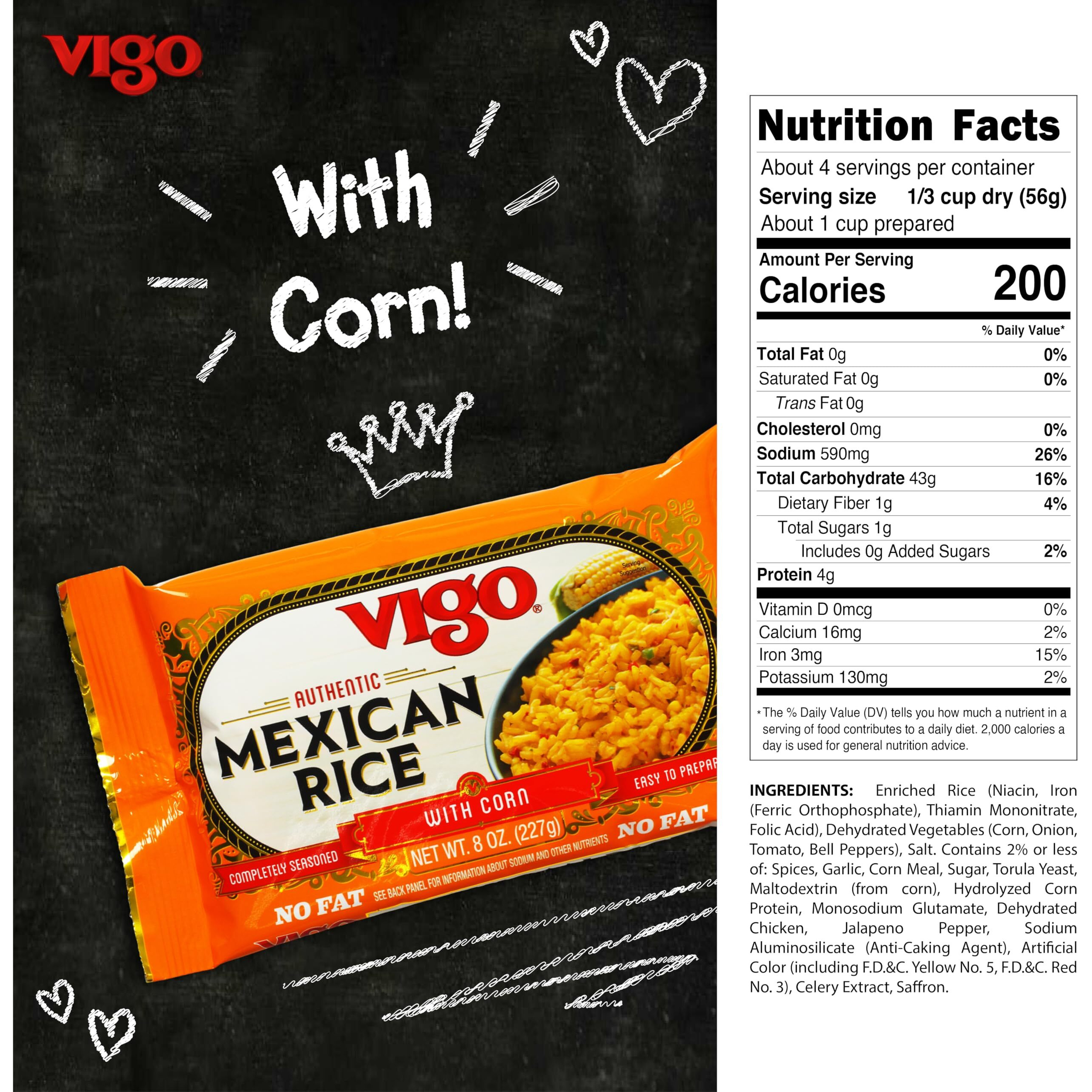 Vigo Mexican Rice - case Of 12 - 8 Oz(D0102H5W6ZT)