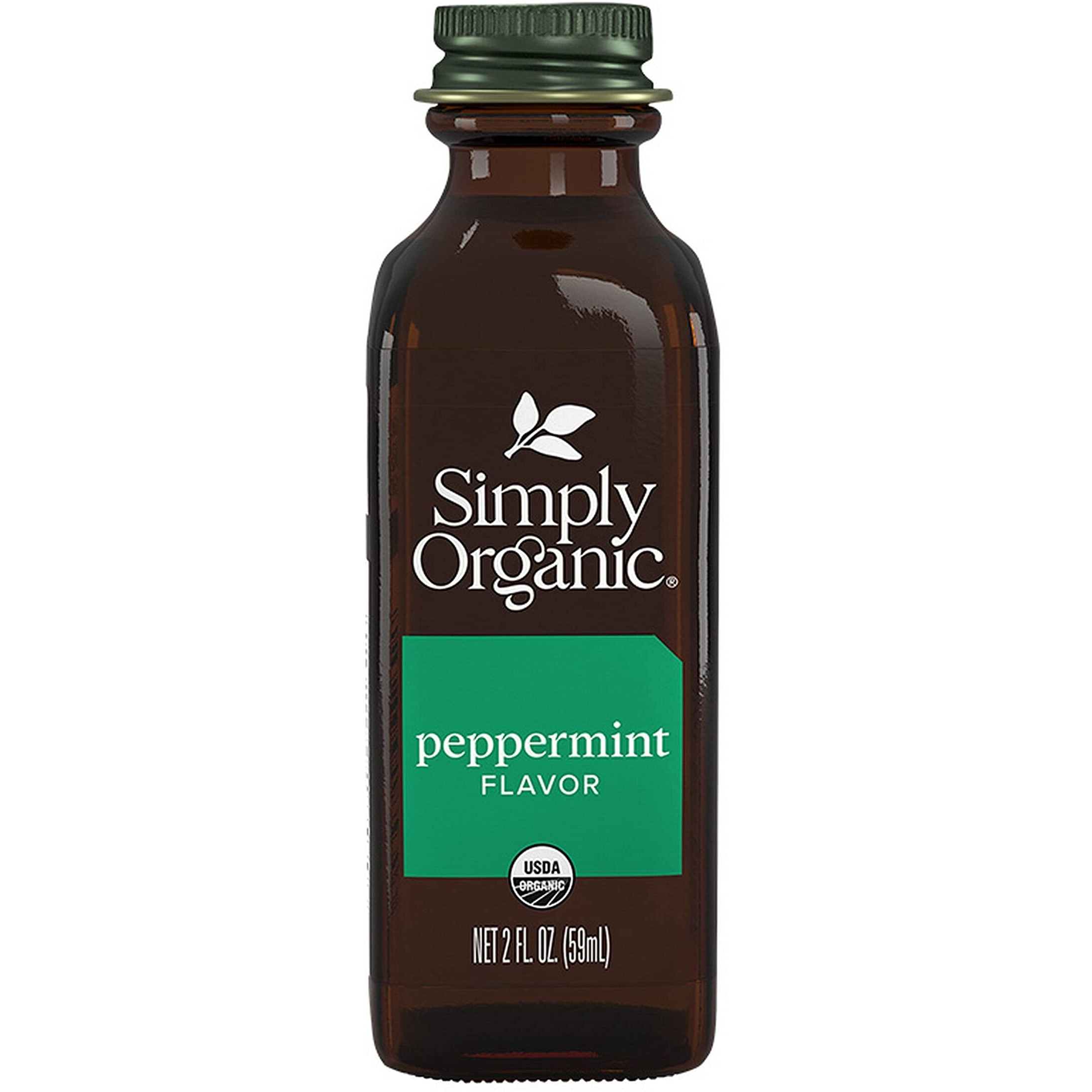 Simply Organic Peppermint Flavor - Organic - 2 Oz(D0102H5WBZX)