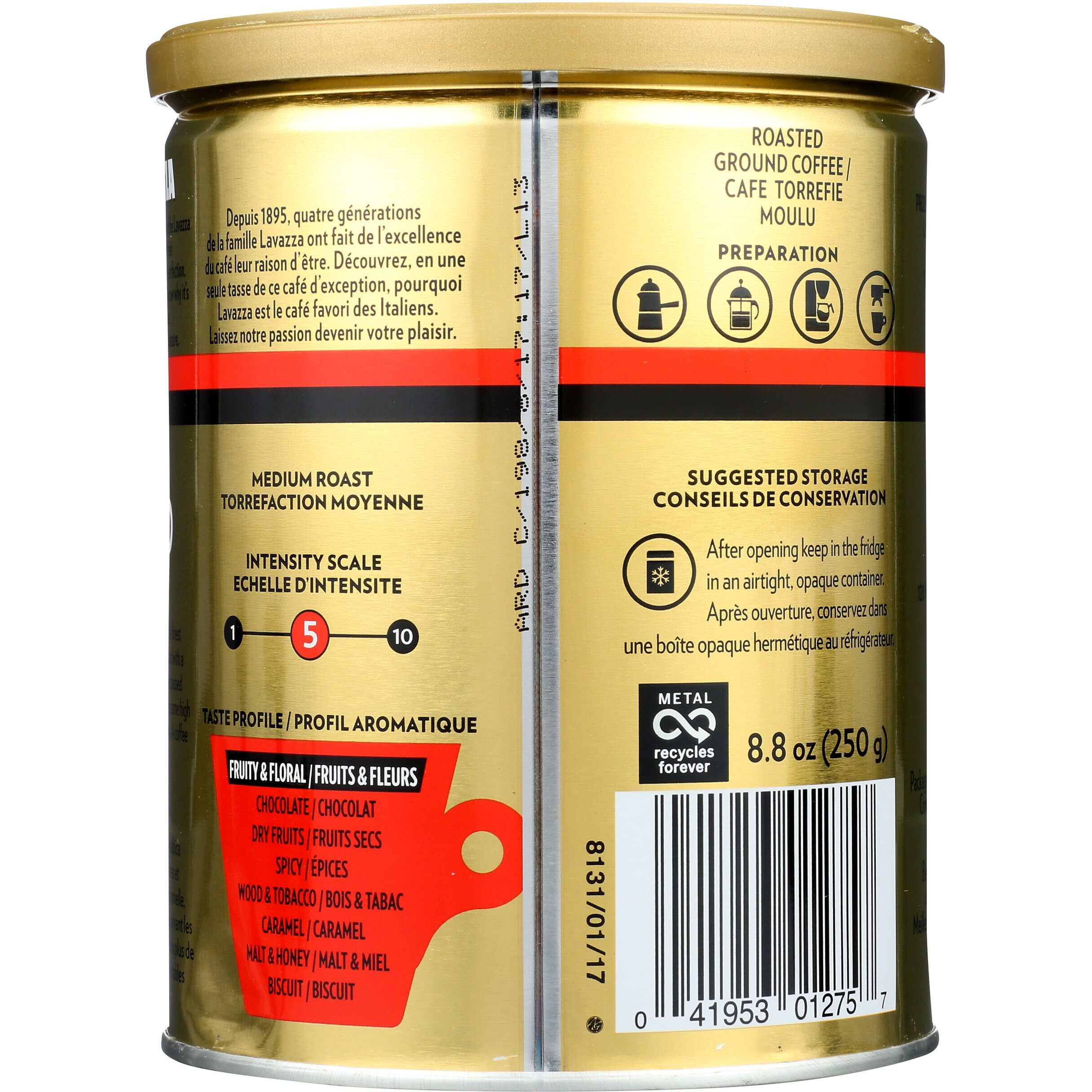 Qualita Oro Roast Ground Coffee by Lavazza for Unisex - 8.8 oz Coffee