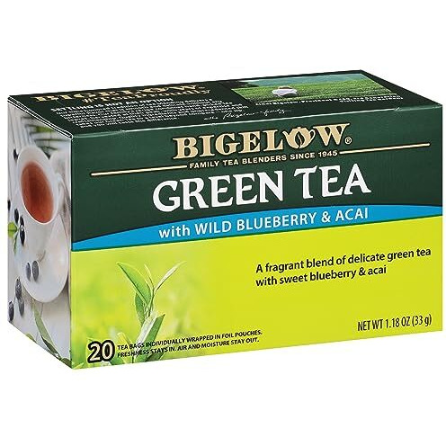 Bigelow Tea green Tea With Blueberry - case Of 6 - 20 Bag(D0102H5WT4P)