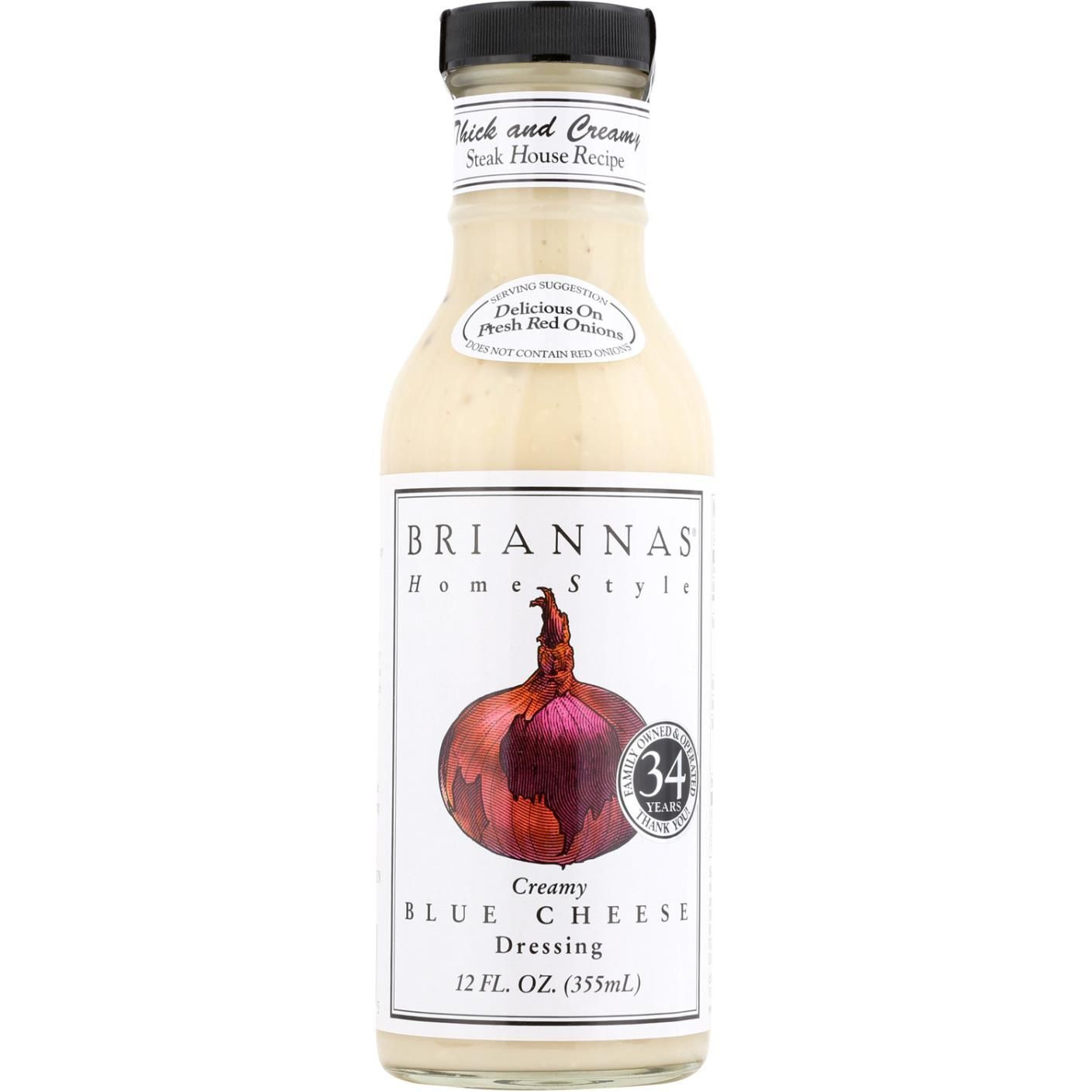 Briannas - Salad Dressing - creamy Blue cheese - case Of 6 - 12 Fl Oz(D0102H5KLLP)