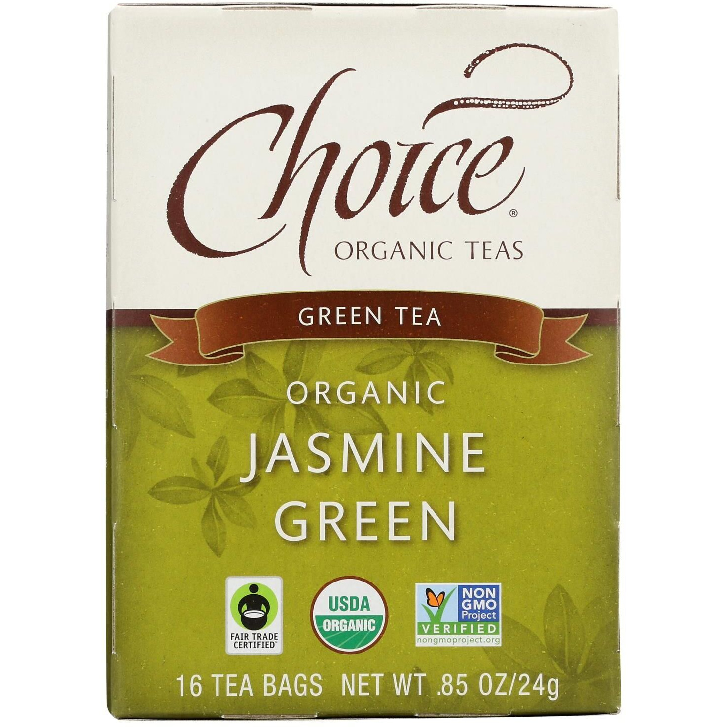 choice Organic Teas Jasmine green Tea - 16 Tea Bags - case Of 6(D0102H5KgUJ)