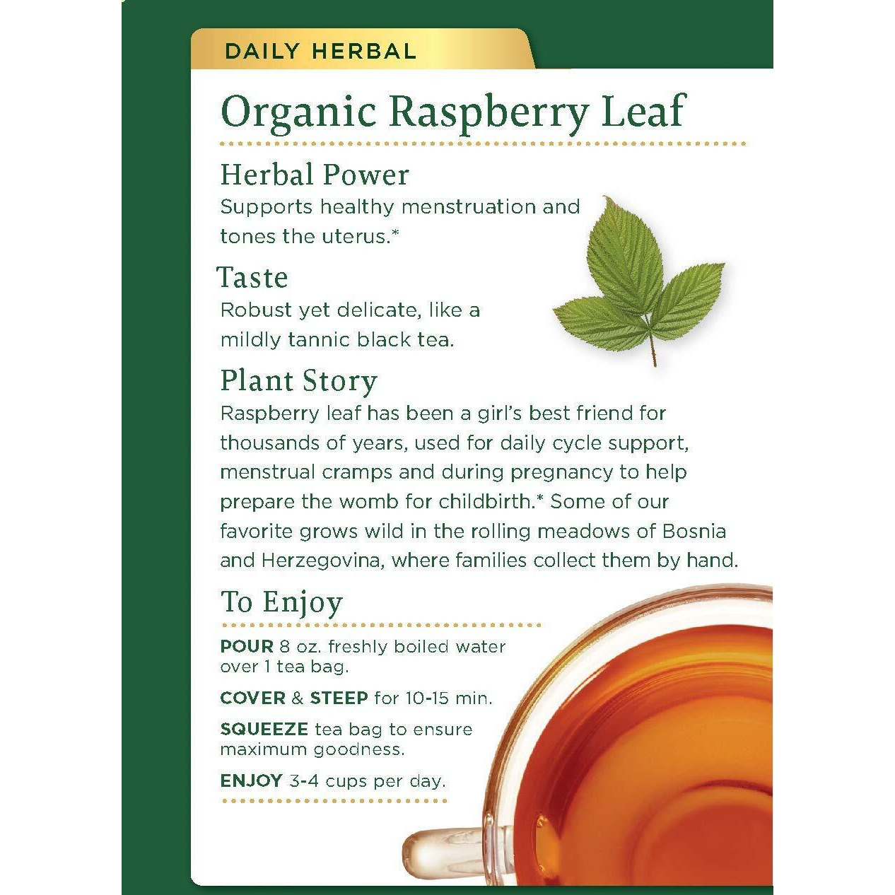 Traditional Medicinals Tea Raspberry Leaf