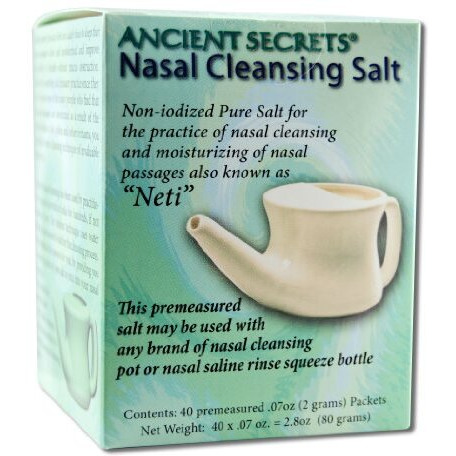 Ancient Secrets Nasal cleansing Salt Packets - 40 Packets(D0102H5KHSJ)