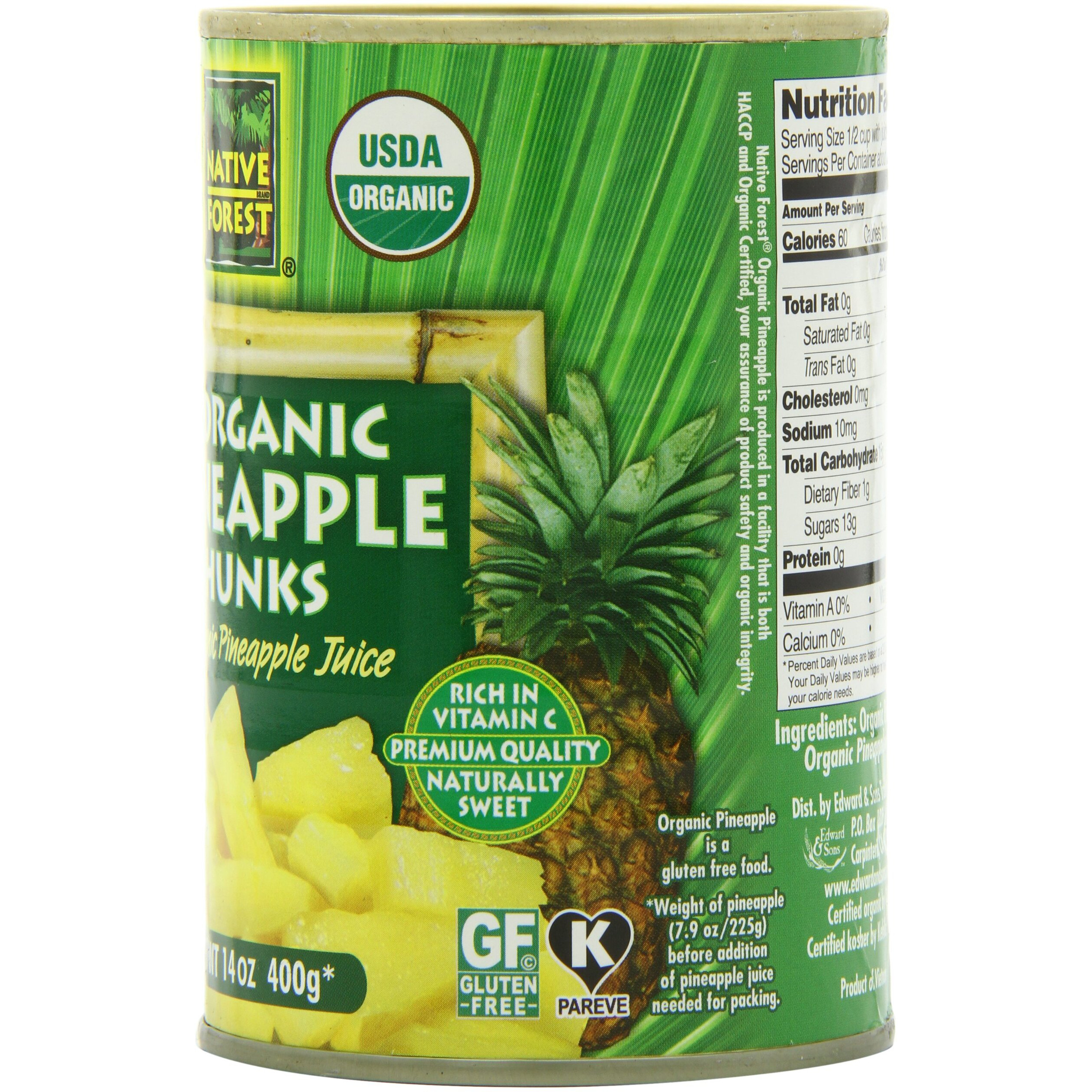Native Forest Organic chunks - Pineapple - case Of 6 - 14 Oz(D0102H5K908)