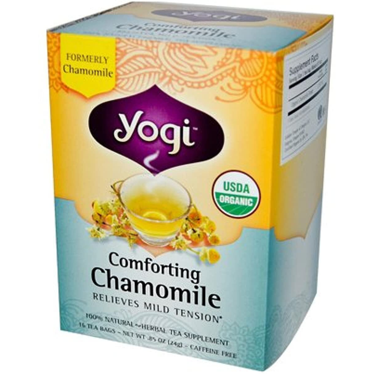 Yogi Organic comforting chamomile - 16 Tea Bags - case Of 6(D0102H5WF4P)