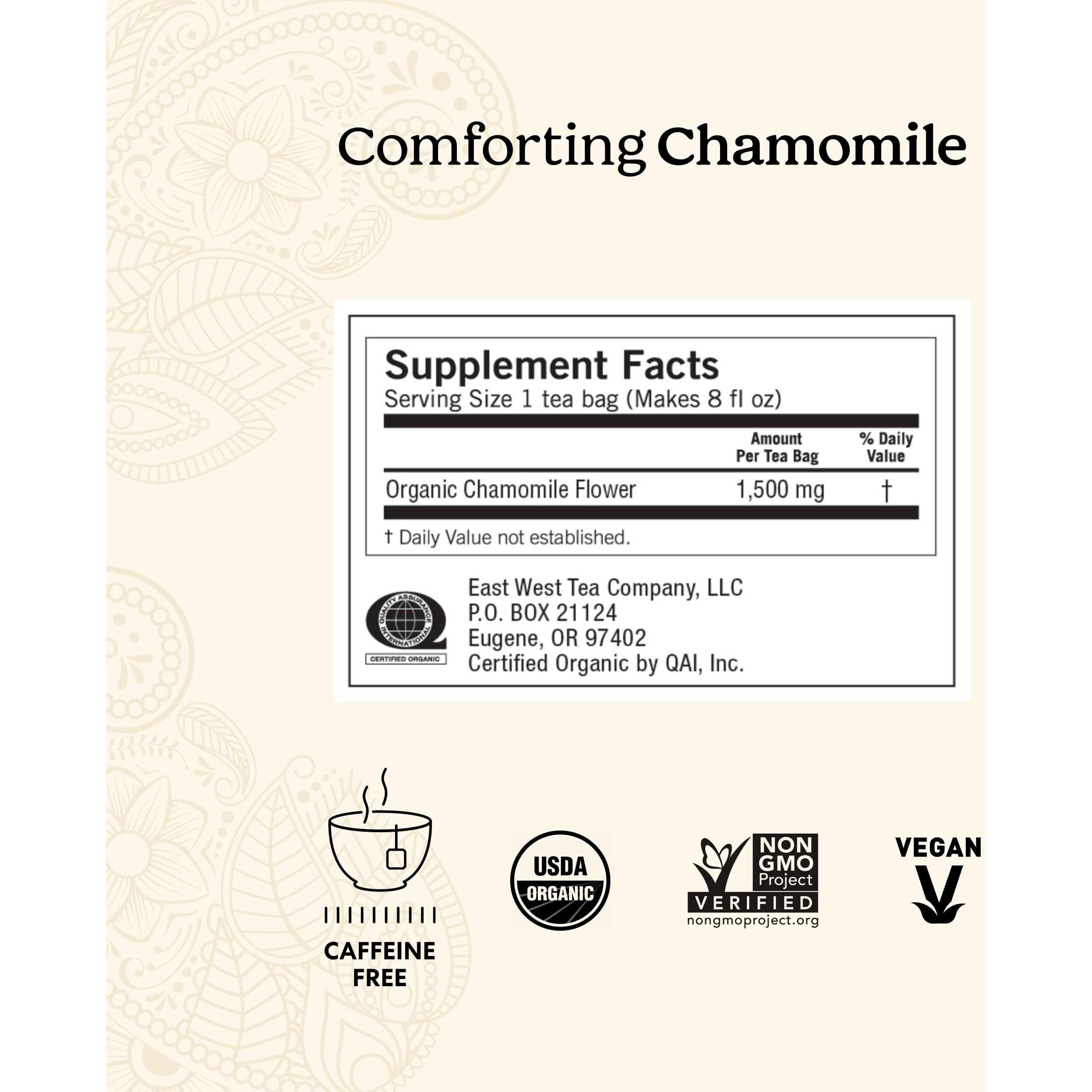 Yogi Organic comforting chamomile - 16 Tea Bags - case Of 6(D0102H5WF4P)