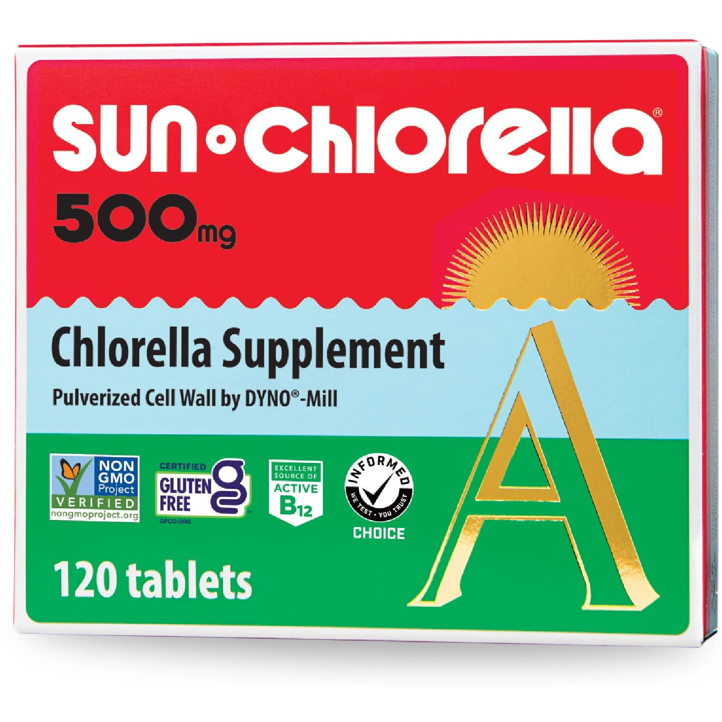 Sun chlorella A Tablets - 500 Mg - 120 Tablets(D0102H5KP56)
