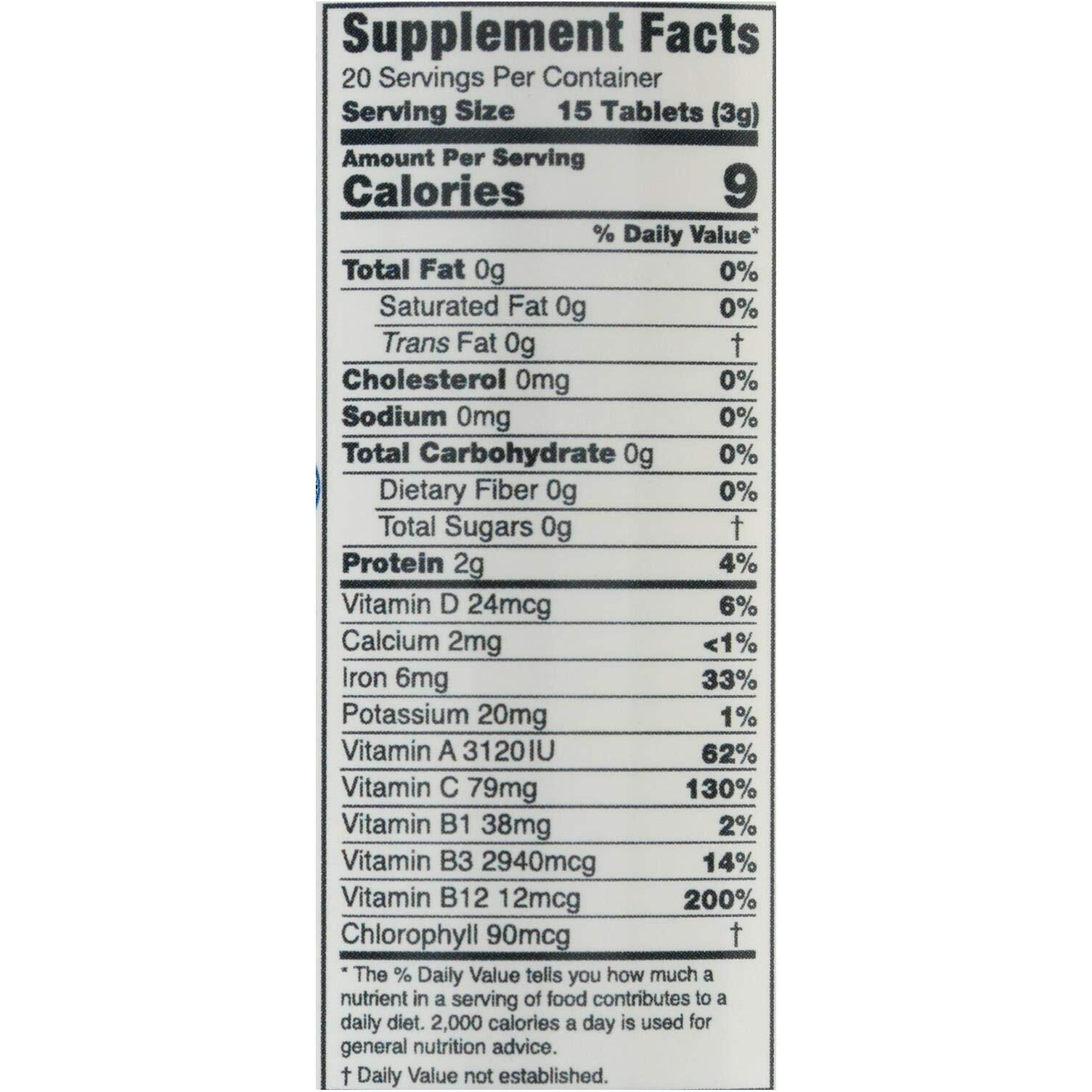 green Foods Organic chlorella - 200 Mg - 300 Tablets(D0102H5K0N8)