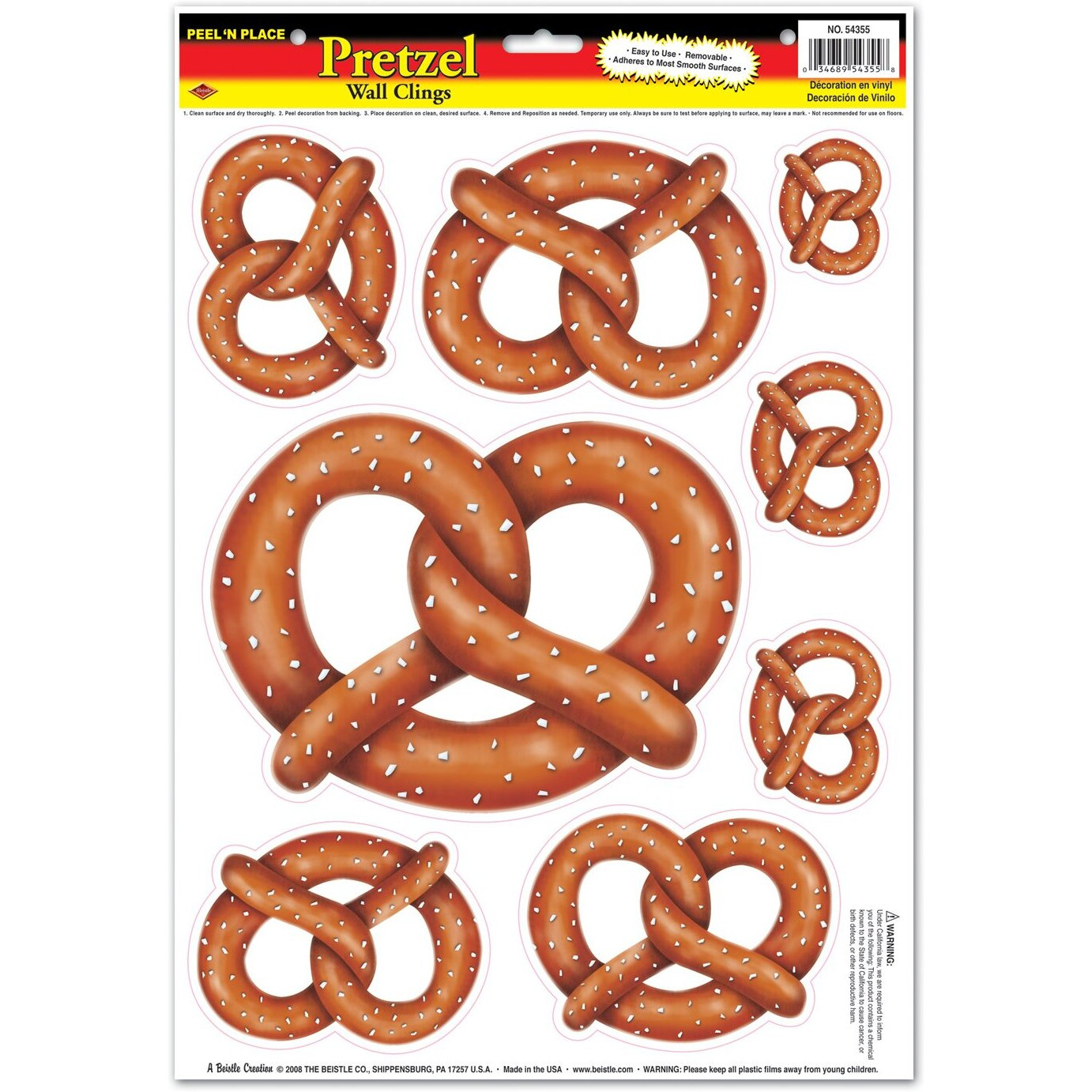 Pretzels Peel 'N Place