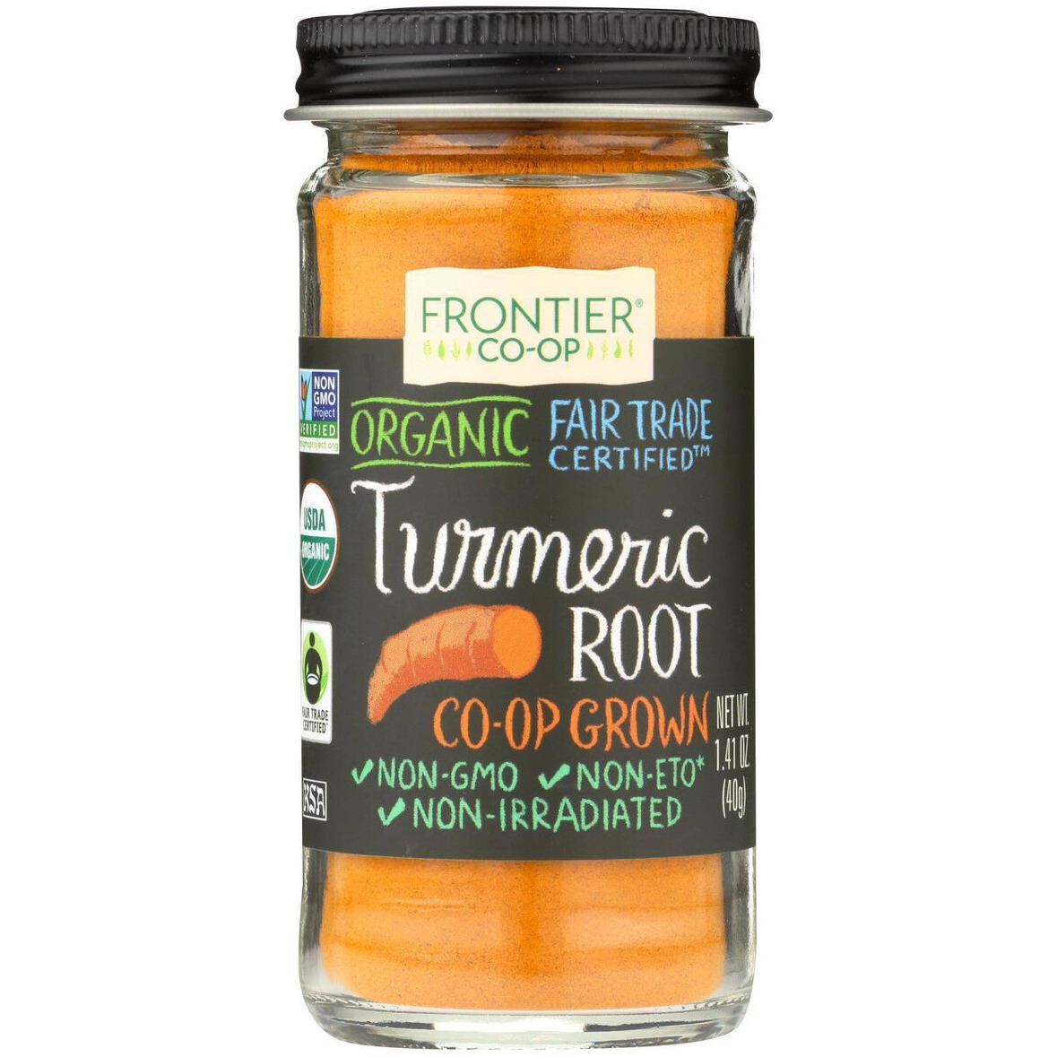 Frontier Herb Turmeric Root - Organic - Fair Trade certified - ground - 141 Oz(D0102H5KJWT)