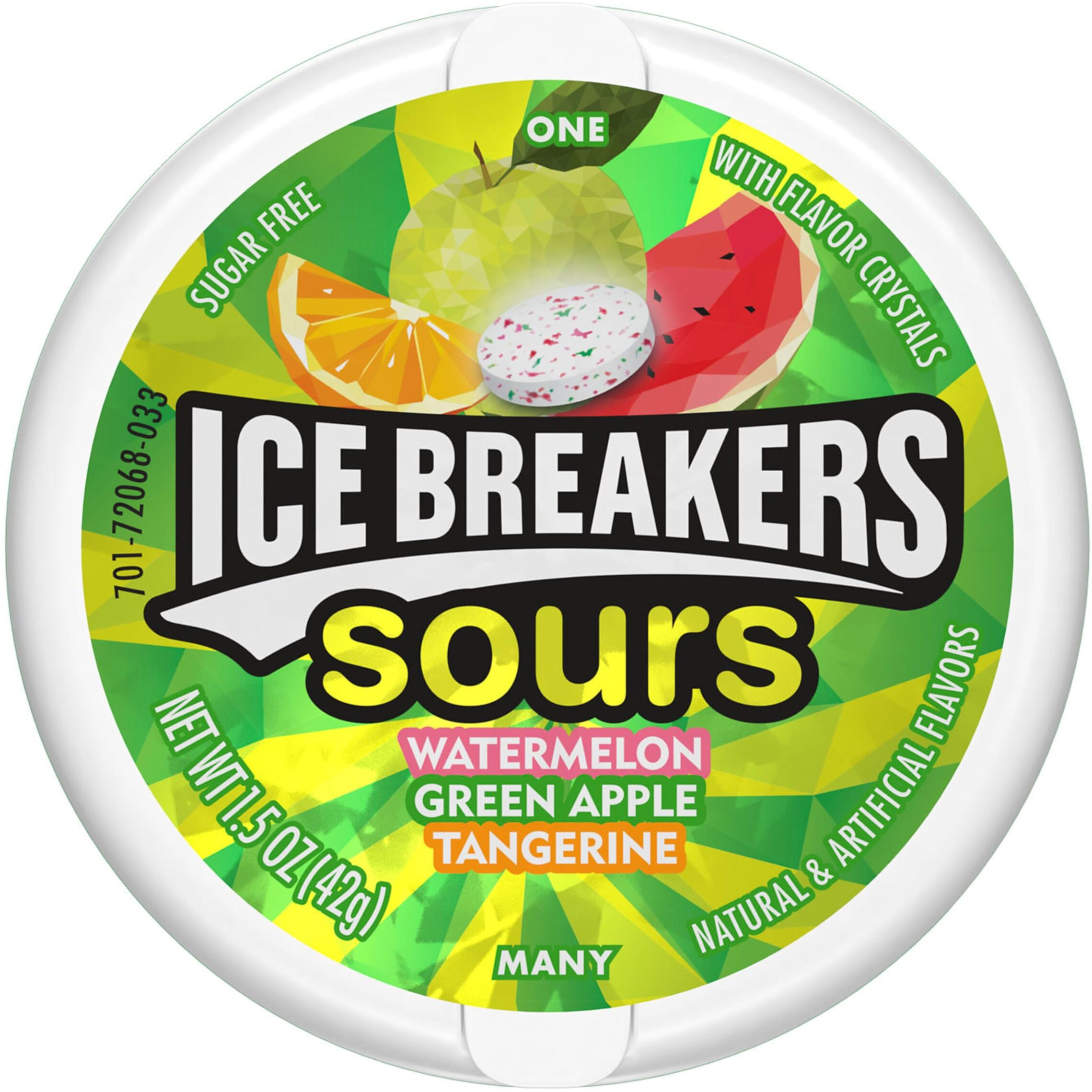ICE BREAKERS Sours Assorted Fruit Flavored Sugar Free Mints Tins, 1.5 oz (8 Count)