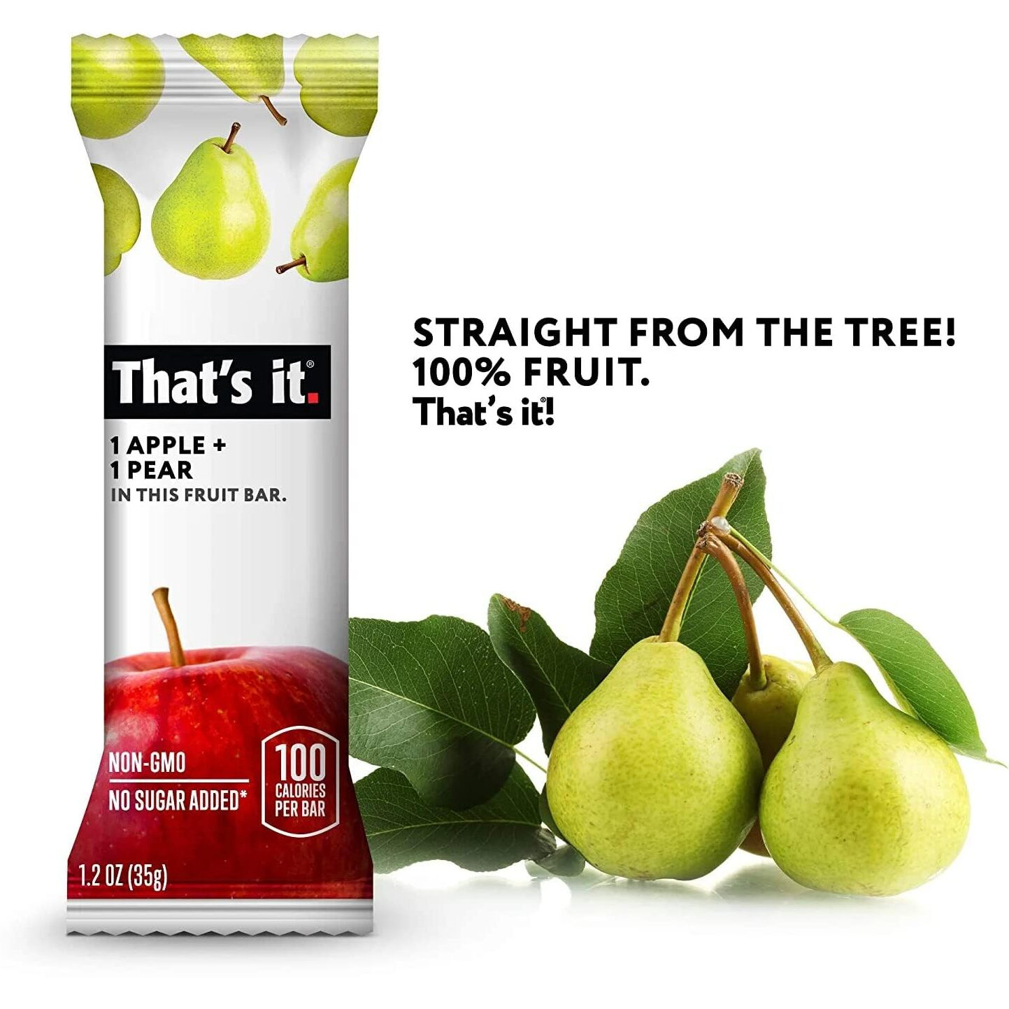 Thats It Fruit Bar - Apple And Pear - case Of 12 - 12 Oz(D0102H5KY18)