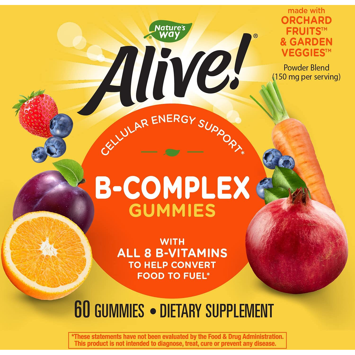 Natures Way - Alive B-complex gummies - 60 gummies(D0102H5KF68)