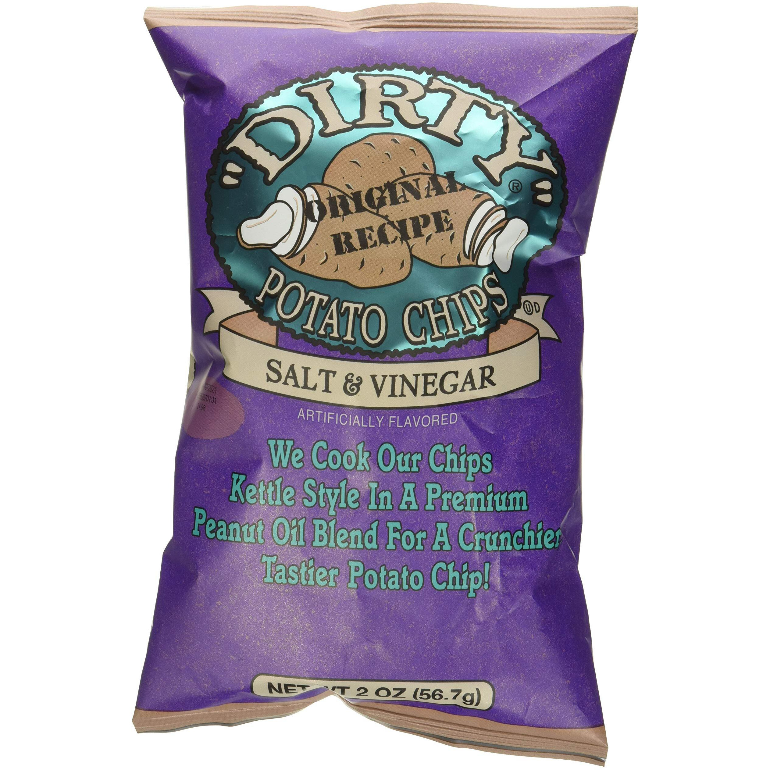Dirty chips - Potato chips - Salt And Vinegar - case Of 25 - 2 Oz(D0102H5KERX)