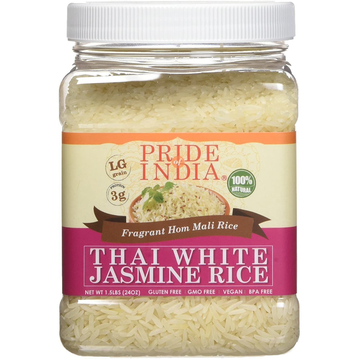 Thai Hom Mali White Jasmine Rice(D0102HP6BLG.)