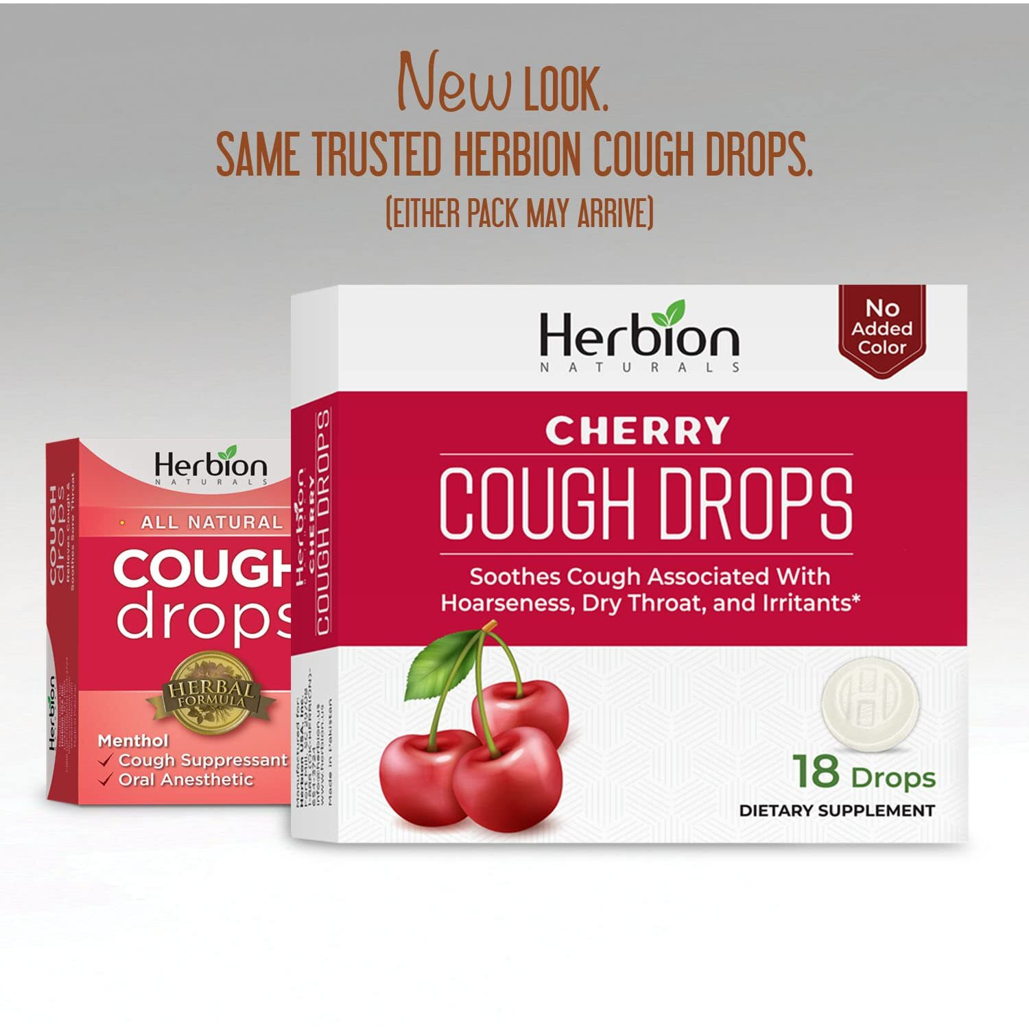 Herbion Naturals - cough Drops cherry - 1 Each - 18 ct(D0102H5NSg6)