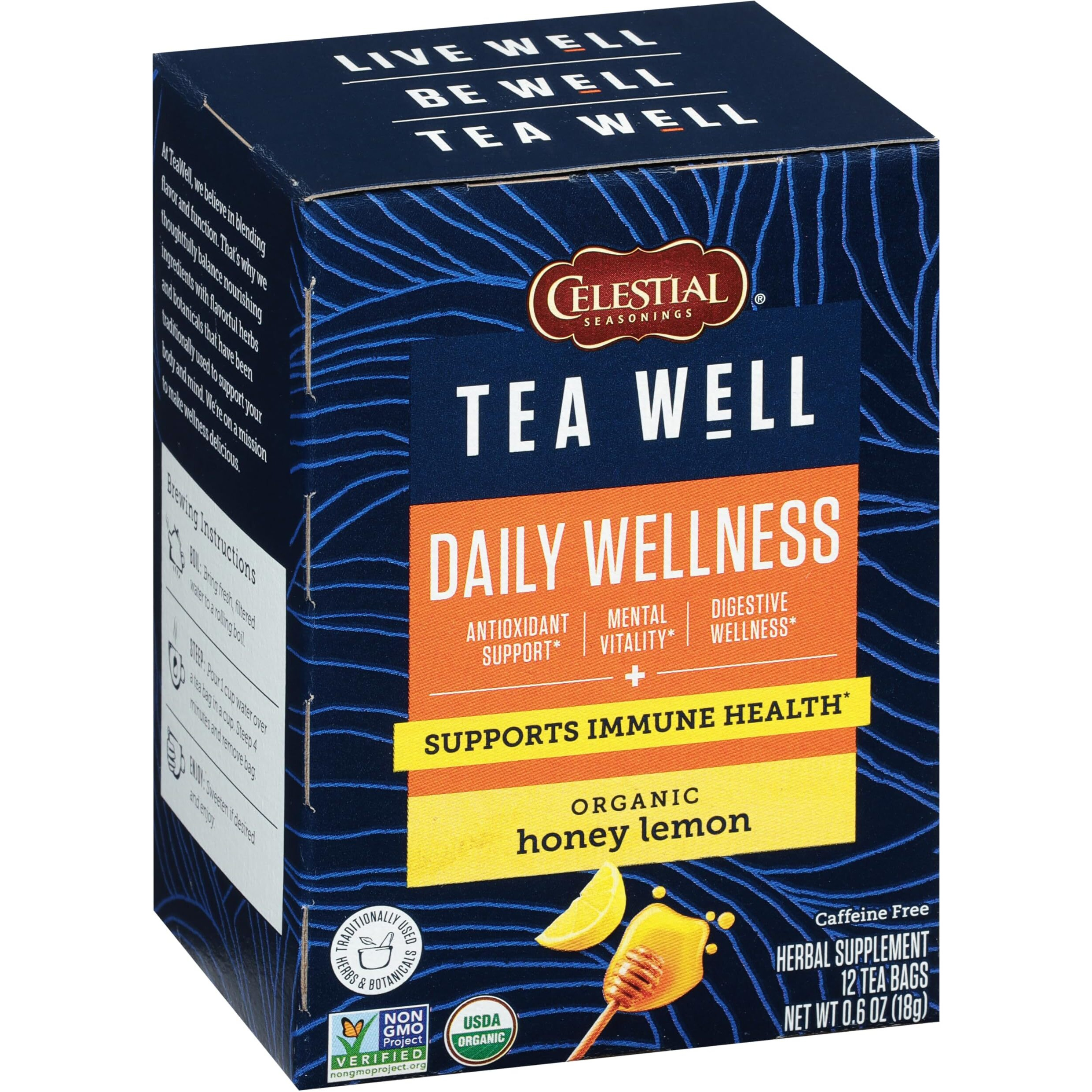 Teawell - Tea Honey Lemon - case Of 6-12 ct(D0102H545PX)