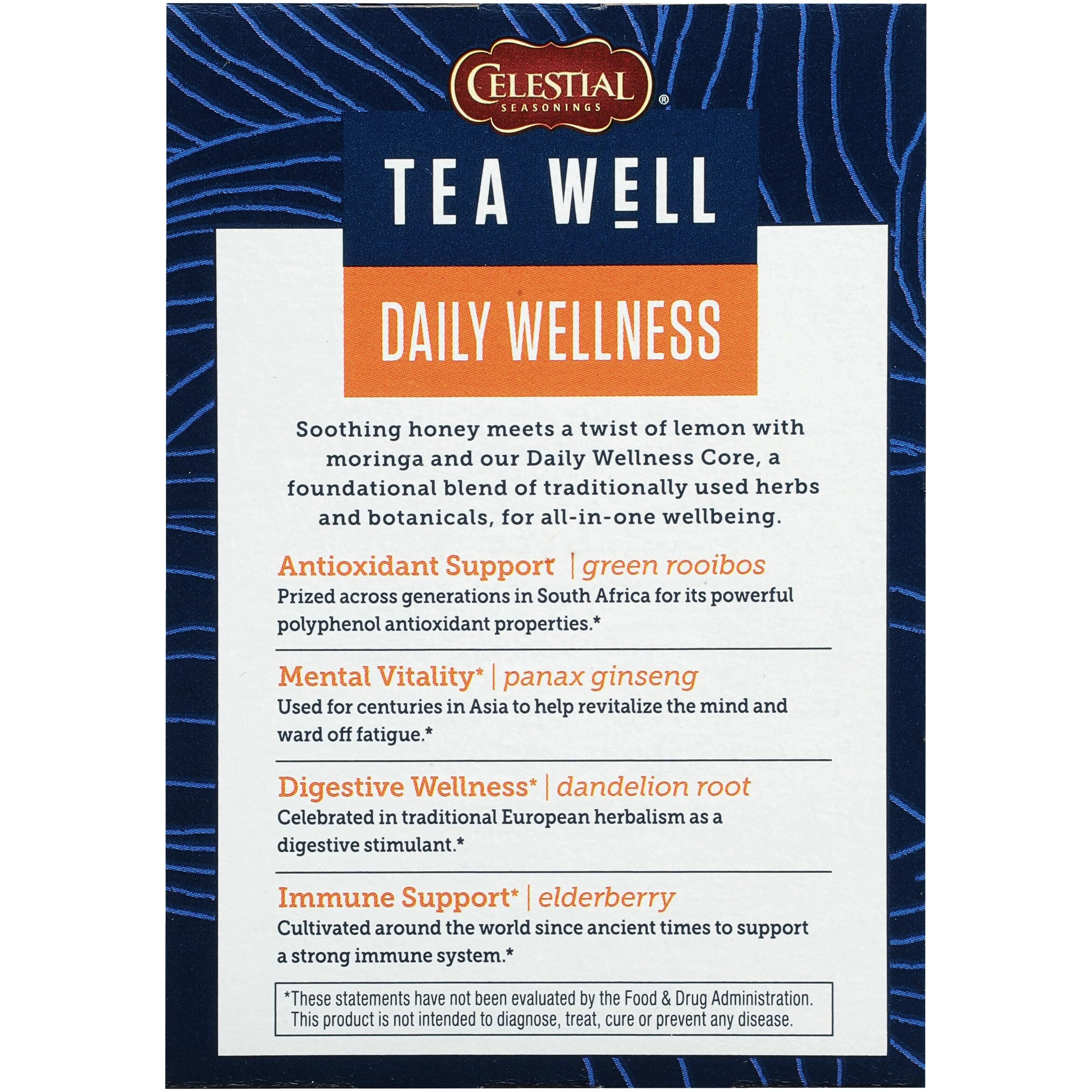 Teawell - Tea Honey Lemon - case Of 6-12 ct(D0102H545PX)