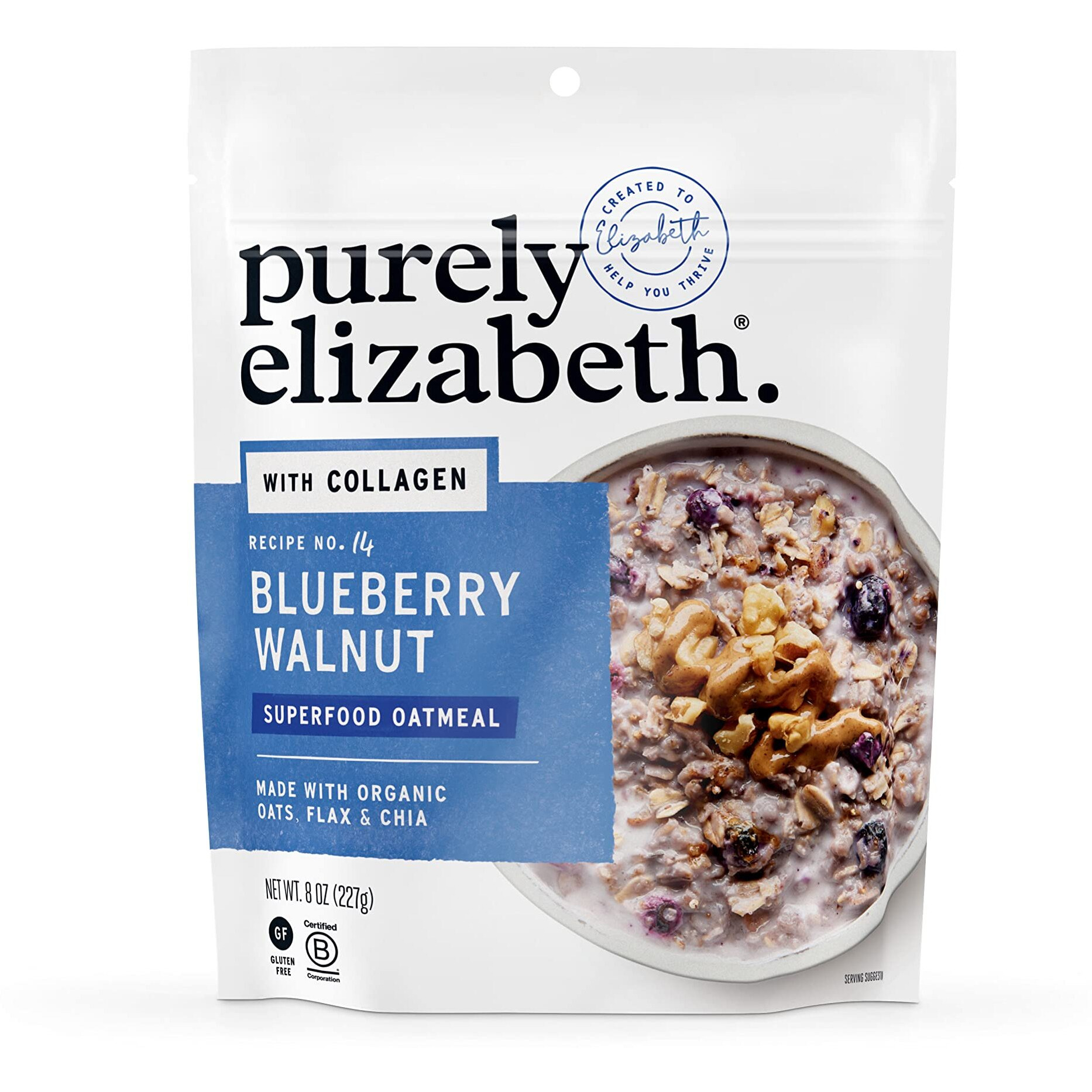 Purely Elizabeth - Oat Pouch clgn Bbry Wlnt - case Of 6-8 Oz(D0102H5N3TP)